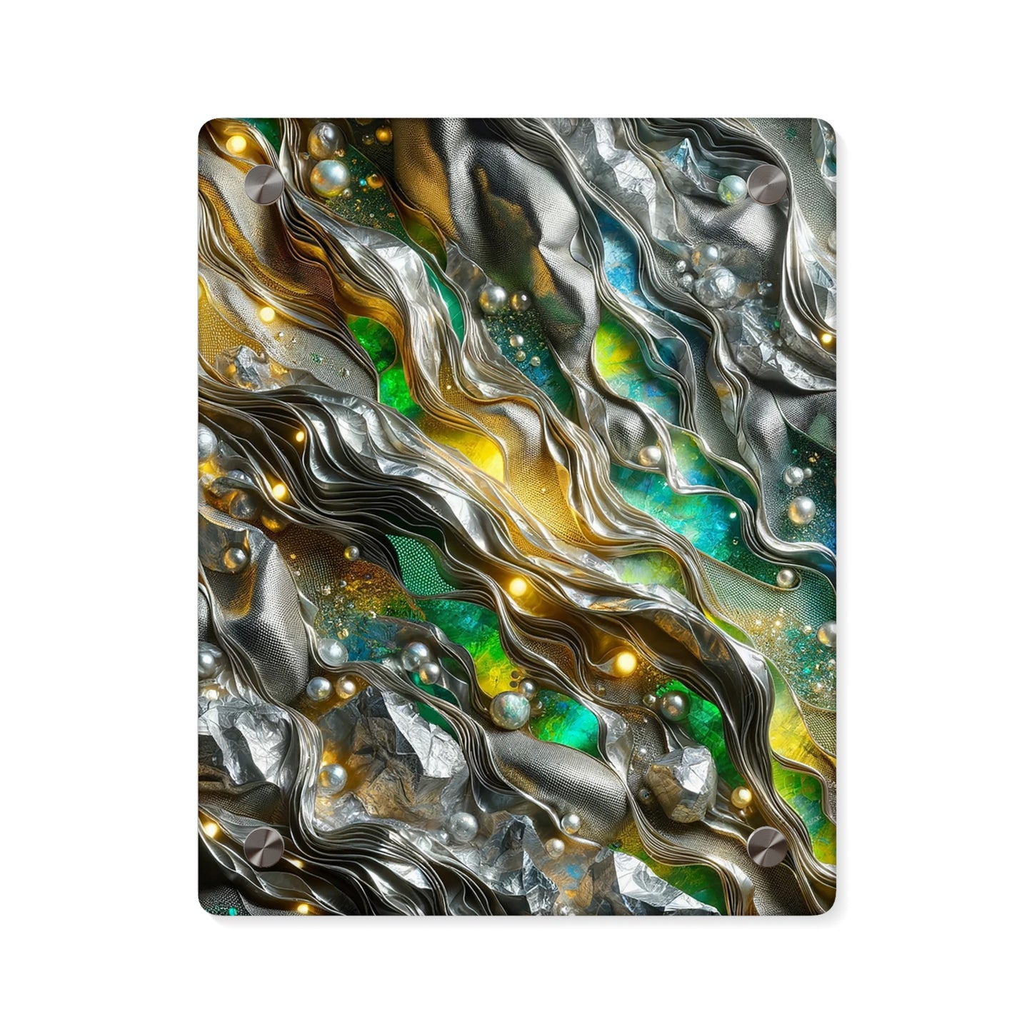 Acrylic Wall Art Panels - Chromatic Ribbons ©2024