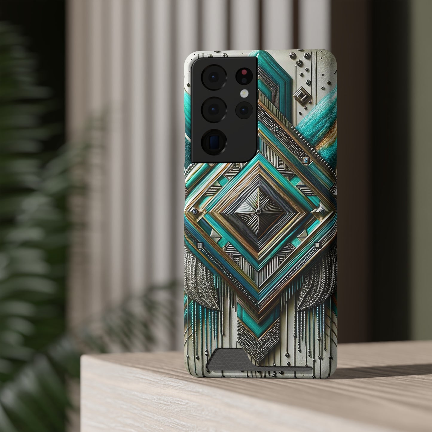 Phone Case with Card Holder - Navajo ©2024