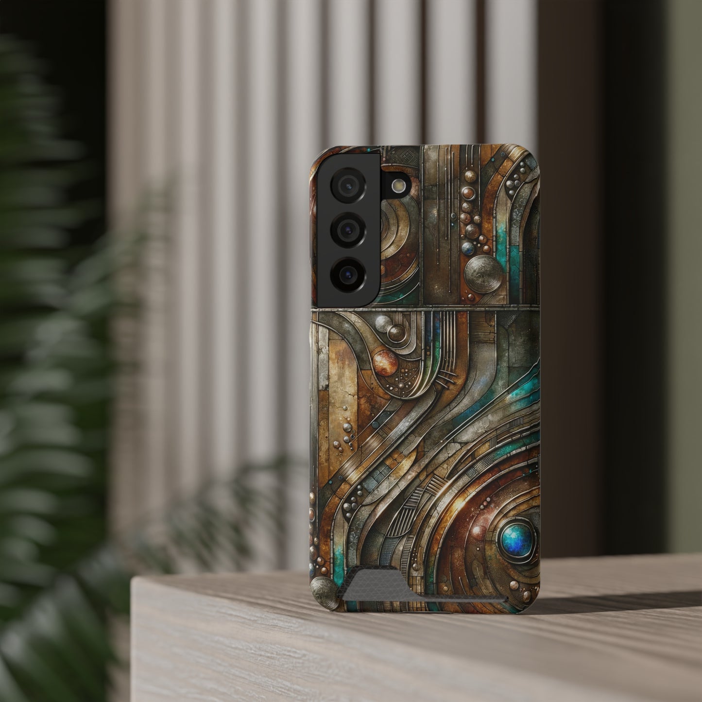 Phone Case with Card Holder - Chromatic Reverie 1 ©2024