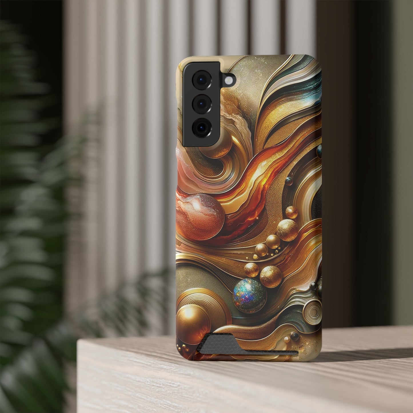 Phone Case with Card Holder - Love's Impact ©2024