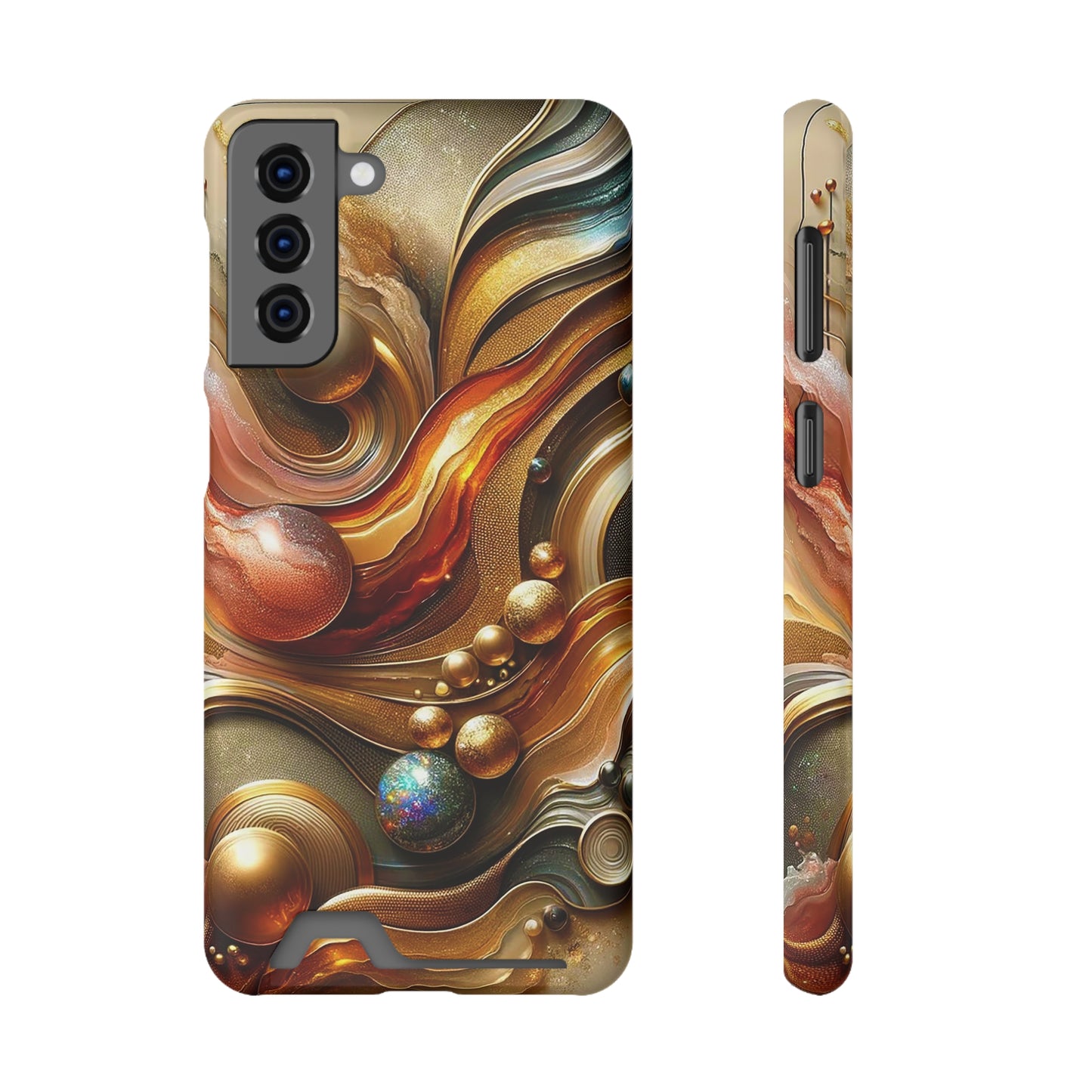 Phone Case with Card Holder - Love's Impact ©2024