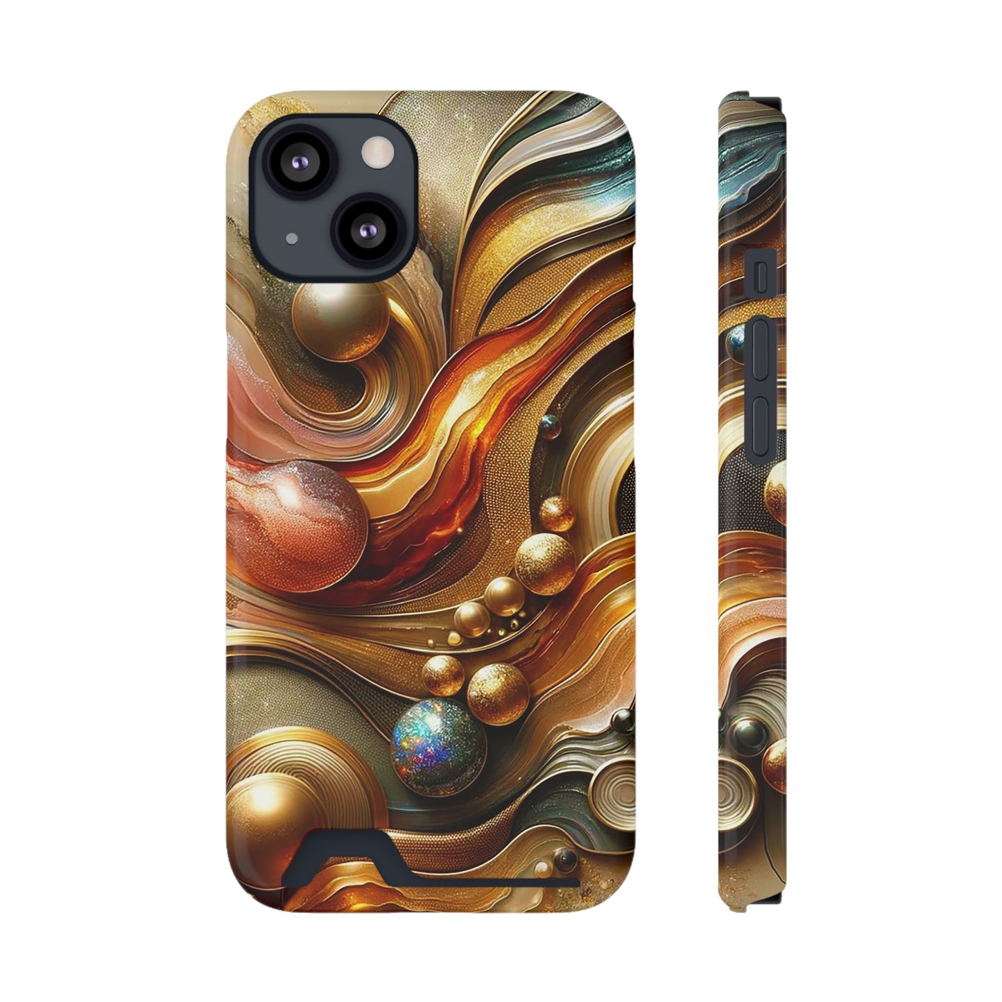 Phone Case with Card Holder - Love's Impact ©2024