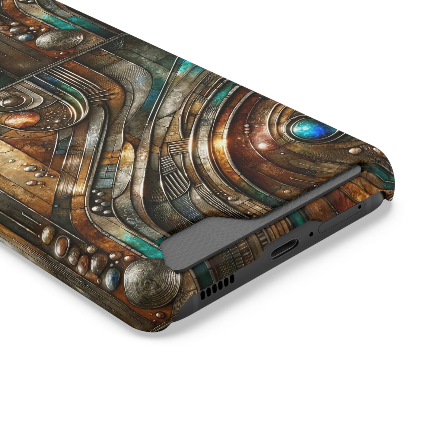 Phone Case with Card Holder - Chromatic Reverie 1 ©2024