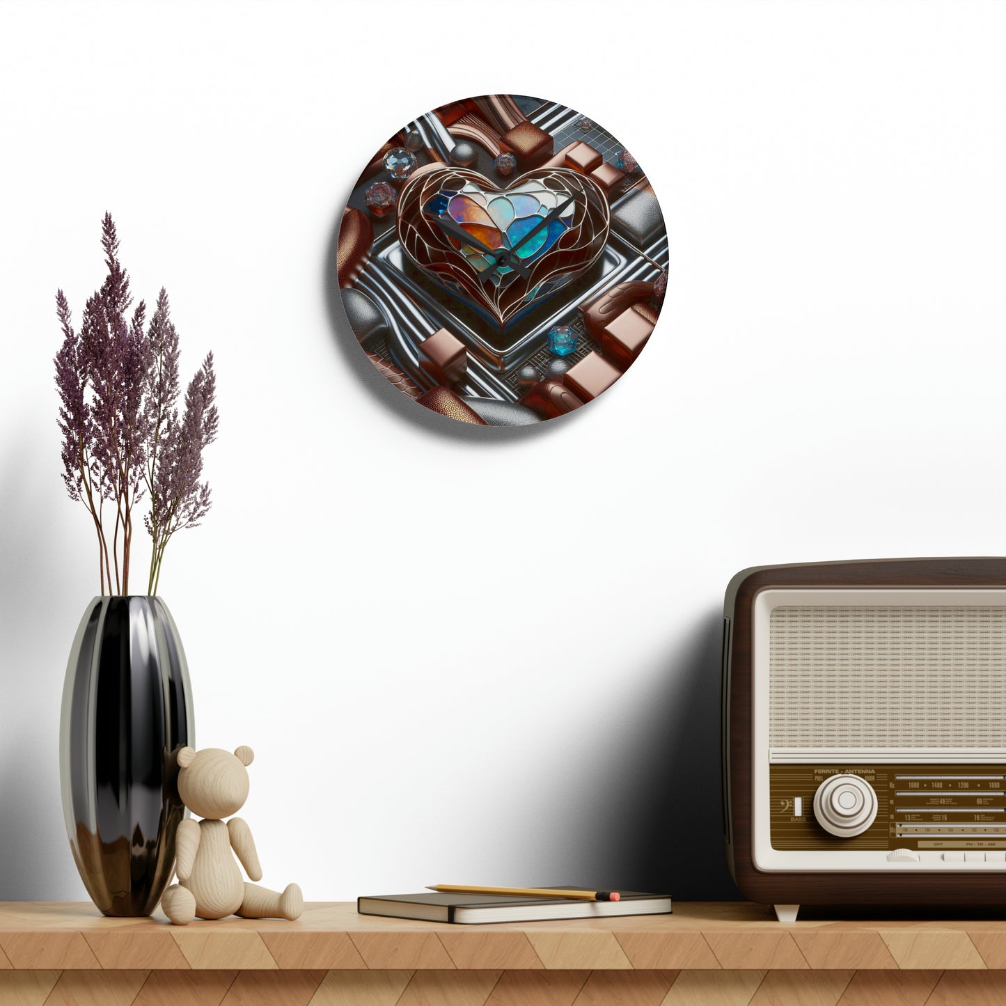 Chocolate Affection ©2024 Acrylic Wall Clock
