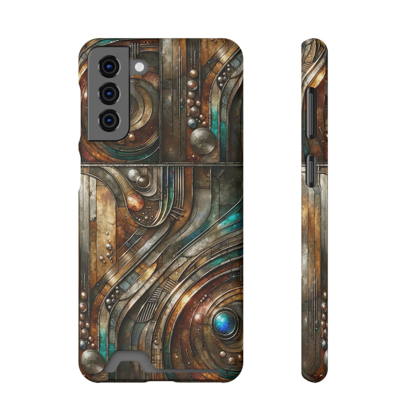 Phone Case with Card Holder - Chromatic Reverie 1 ©2024