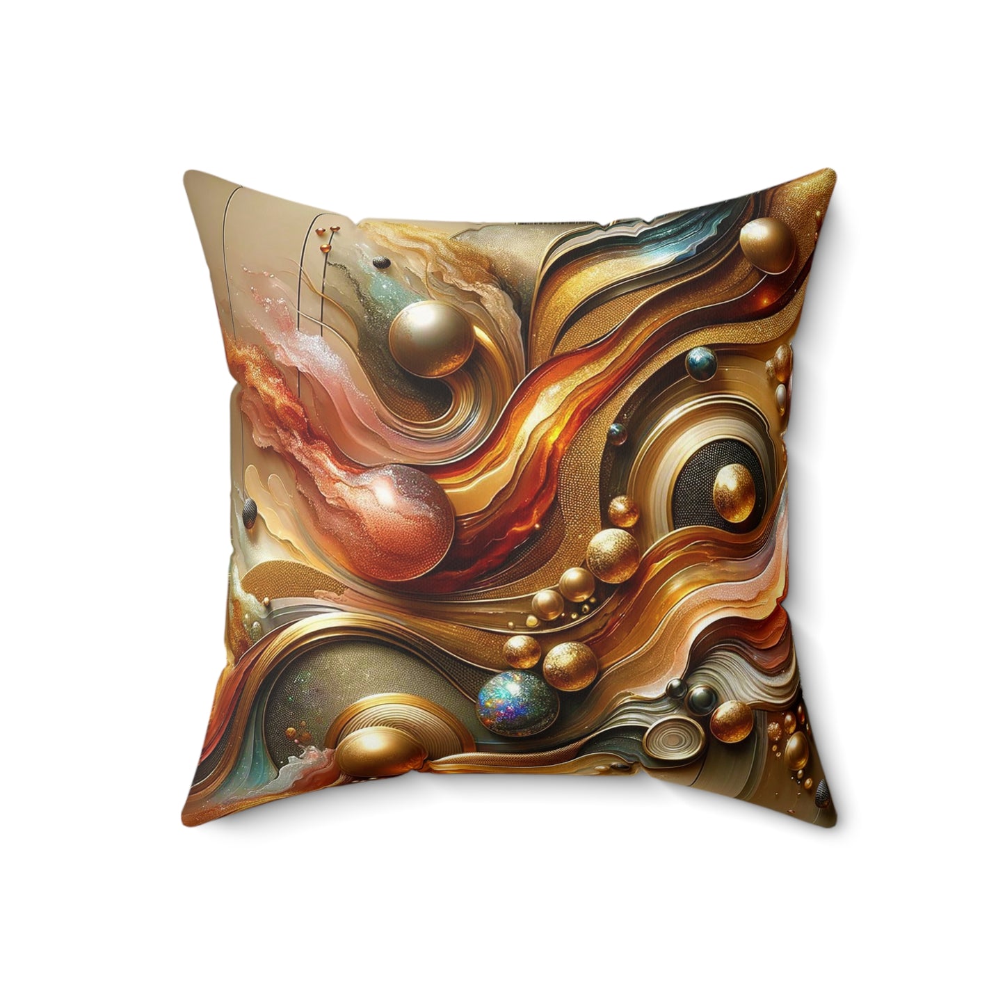 Spun Polyester Square Pillow - Love's Impact ©2024