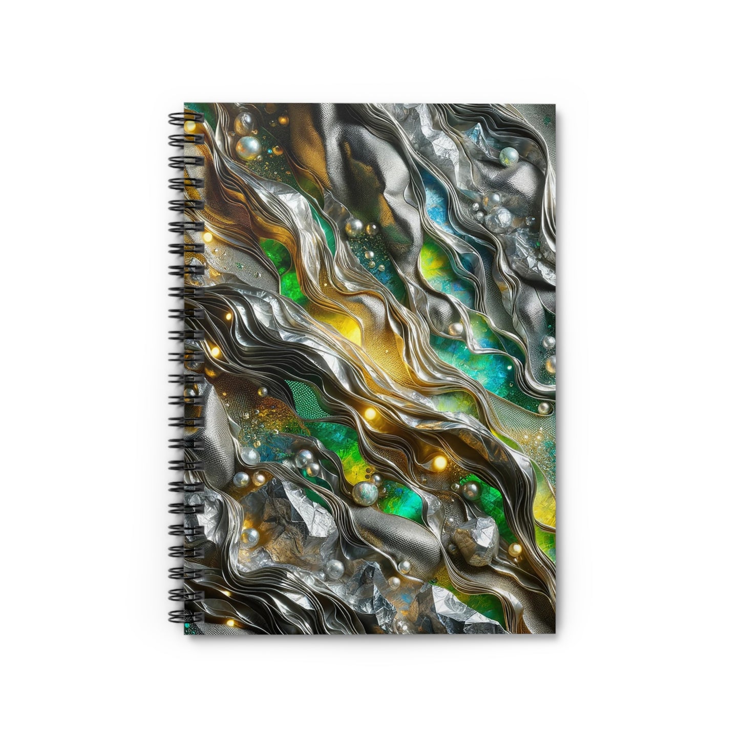 Spiral Notebook - Chromatic Ribbons ©2024