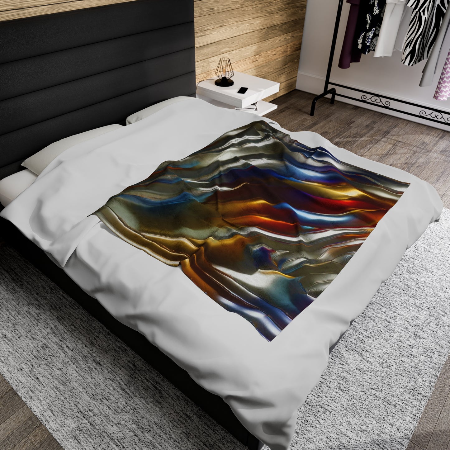 Velveteen Plush Blanket - Reflected Memories ©2024