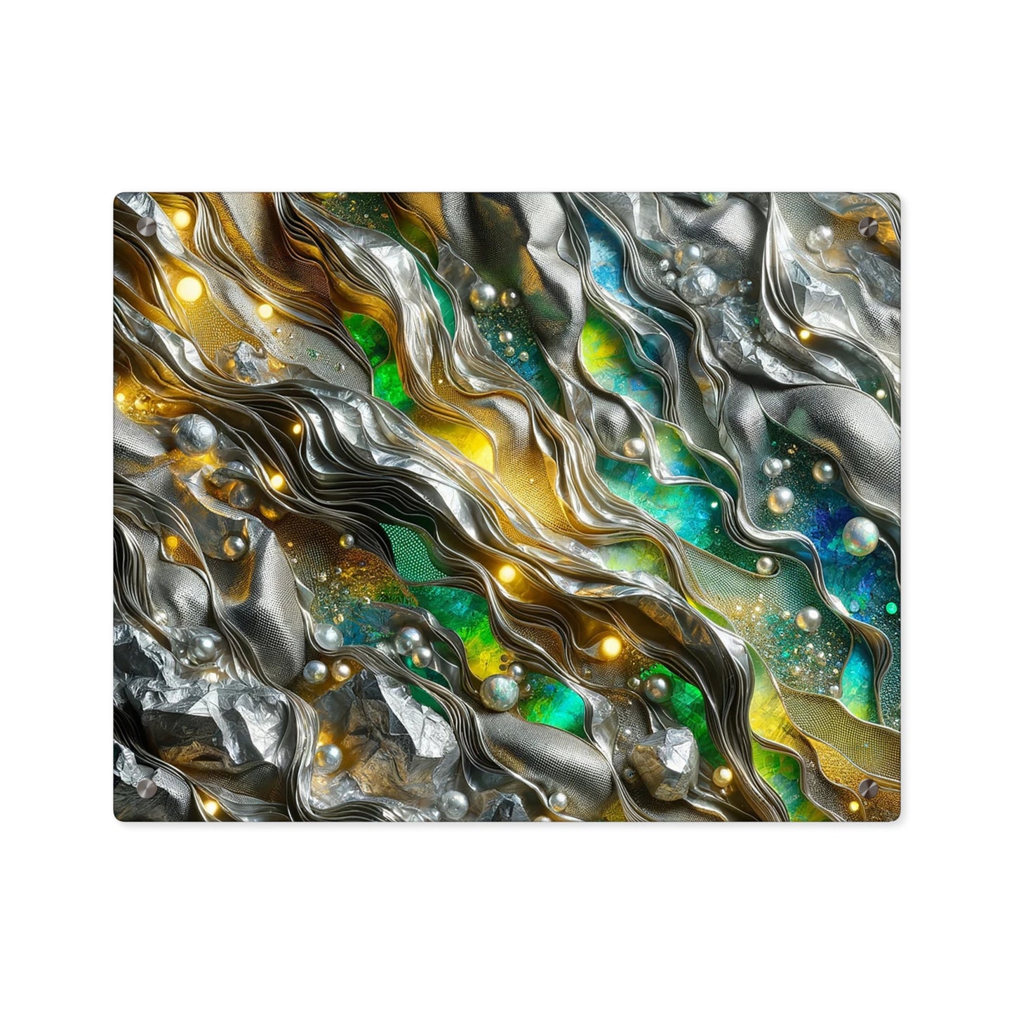 Acrylic Wall Art Panels - Chromatic Ribbons ©2024