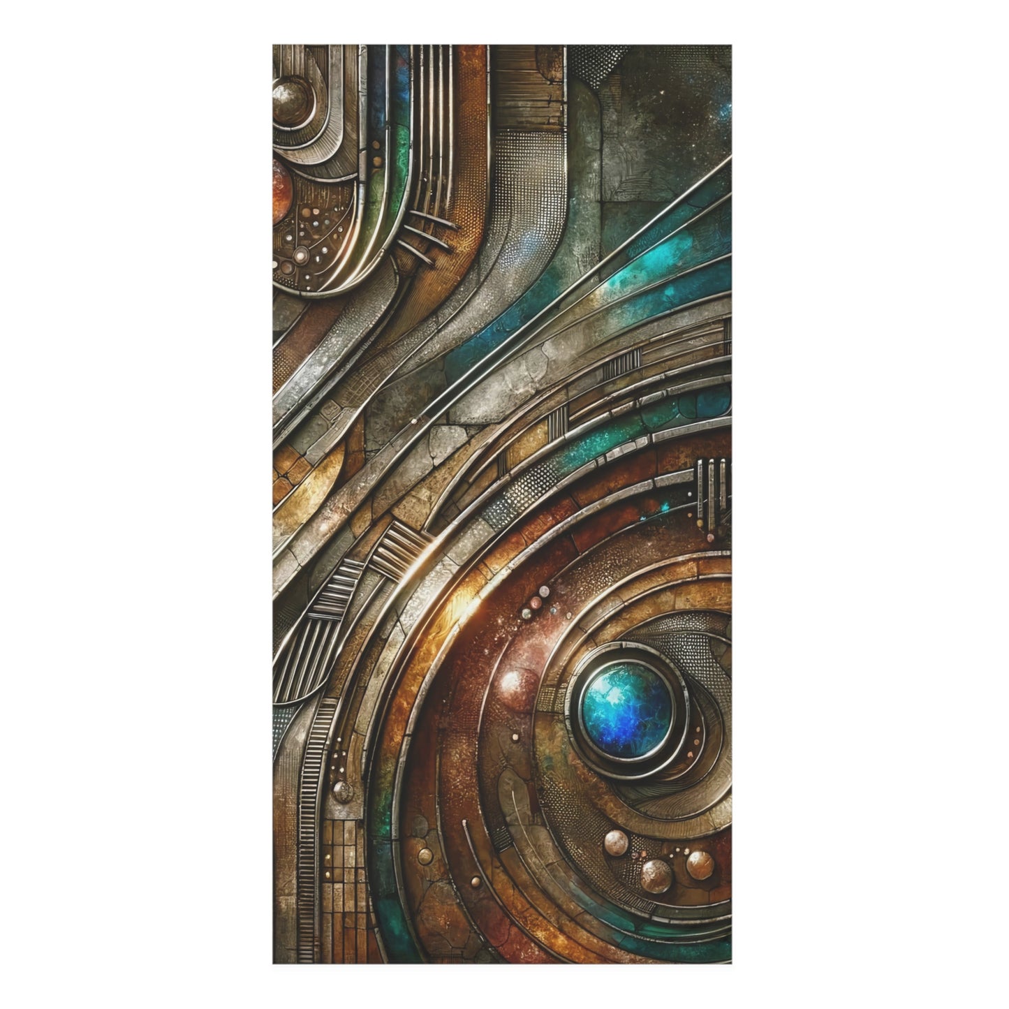 Mink-Cotton Towel - Chromatic Reverie 1 ©2024