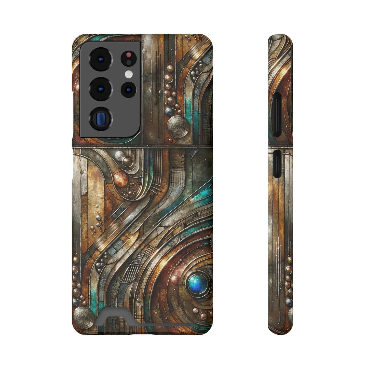 Phone Case with Card Holder - Chromatic Reverie 1 ©2024