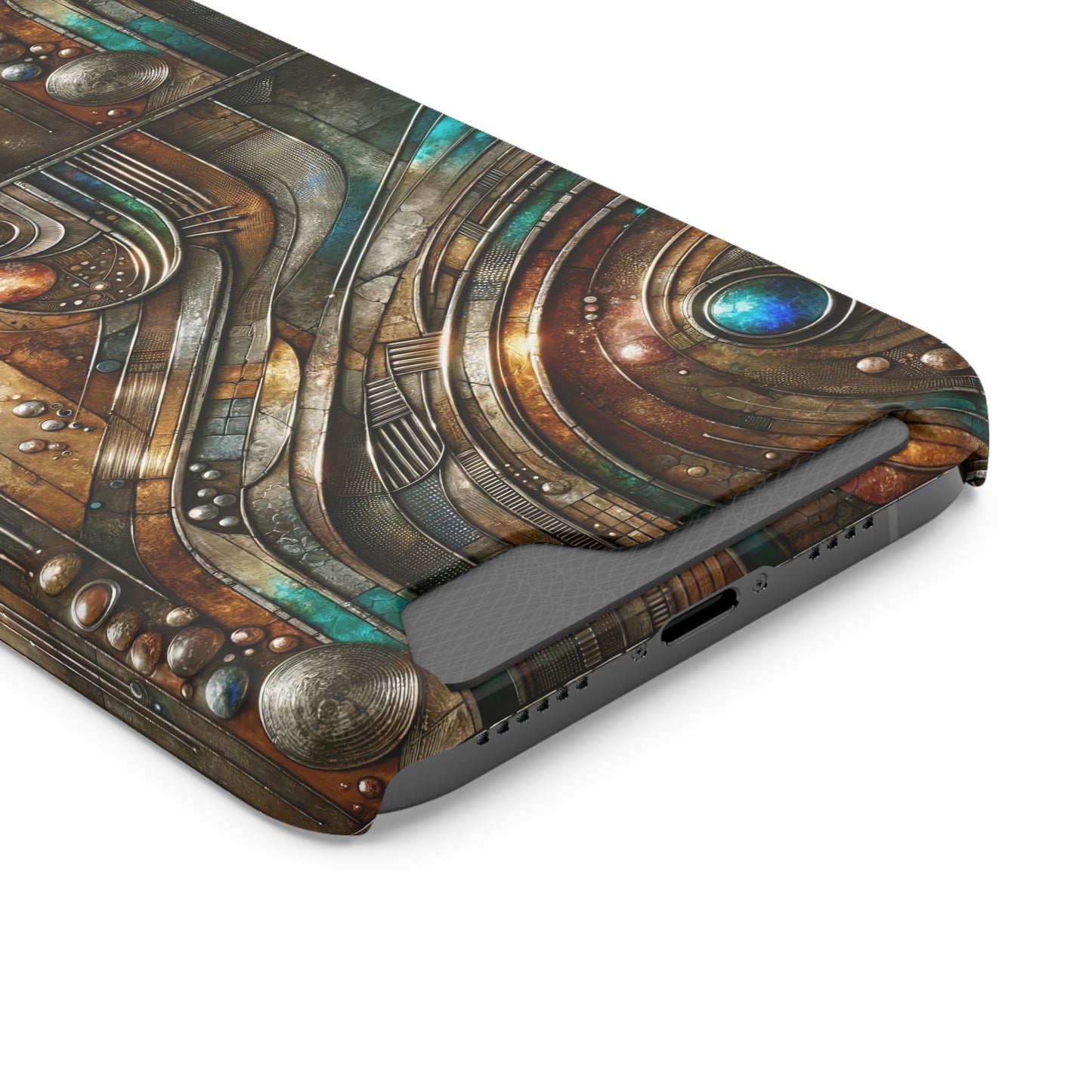 Phone Case with Card Holder - Chromatic Reverie 1 ©2024