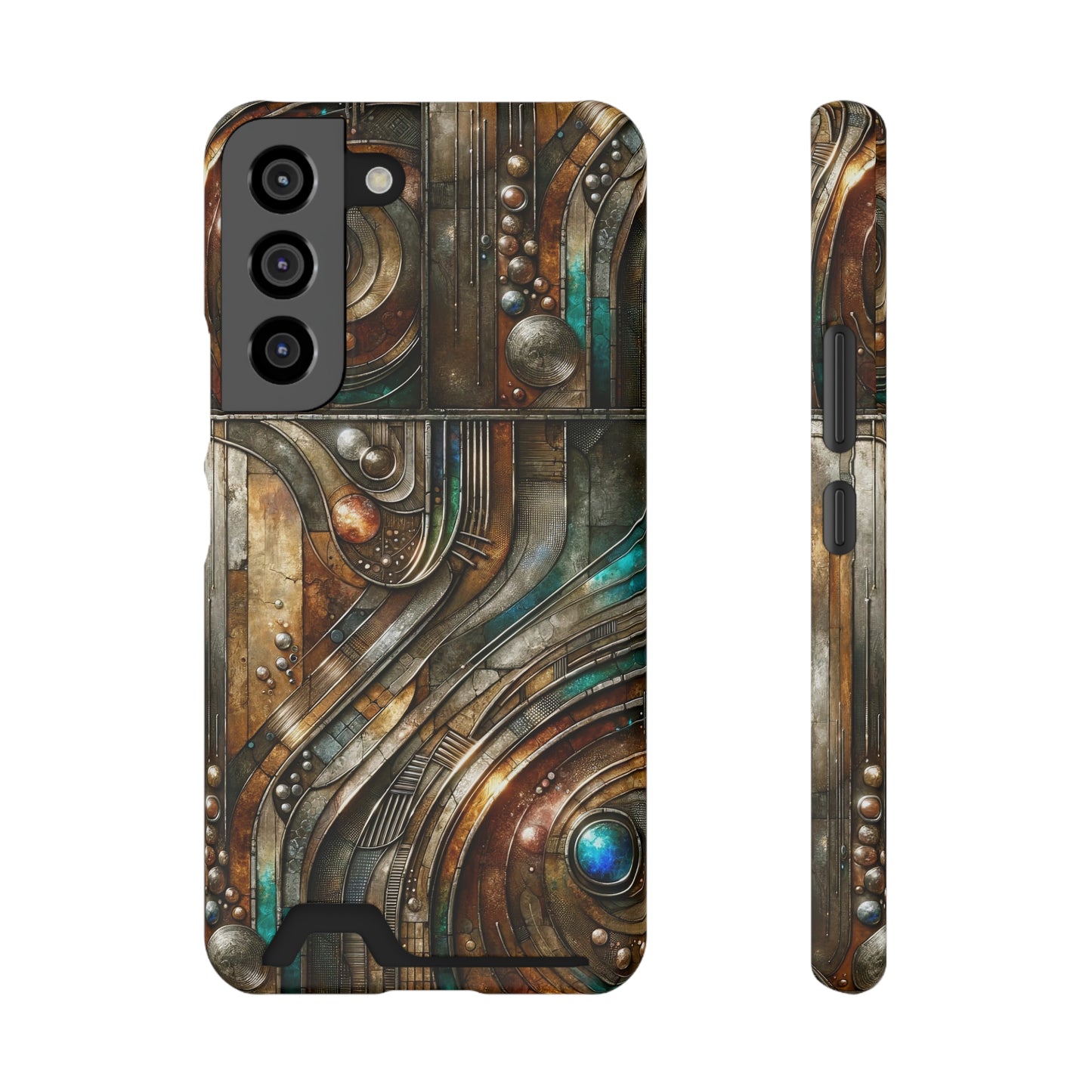 Phone Case with Card Holder - Chromatic Reverie 1 ©2024