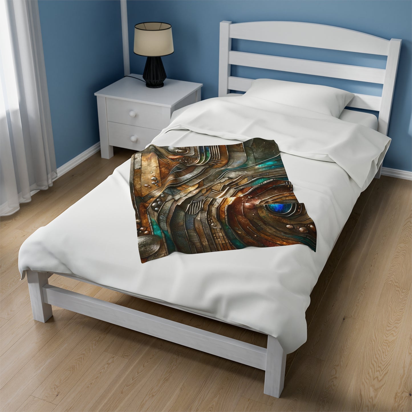 Velveteen Plush Blanket - Chromatic Reverie 1 ©2024