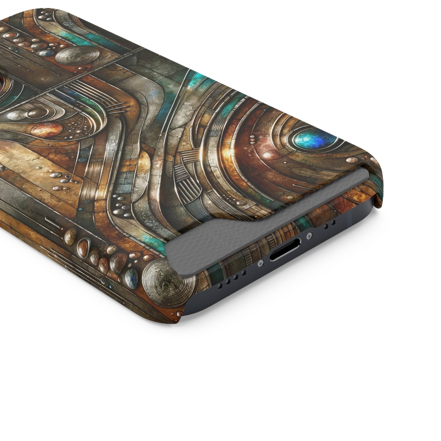 Phone Case with Card Holder - Chromatic Reverie 1 ©2024