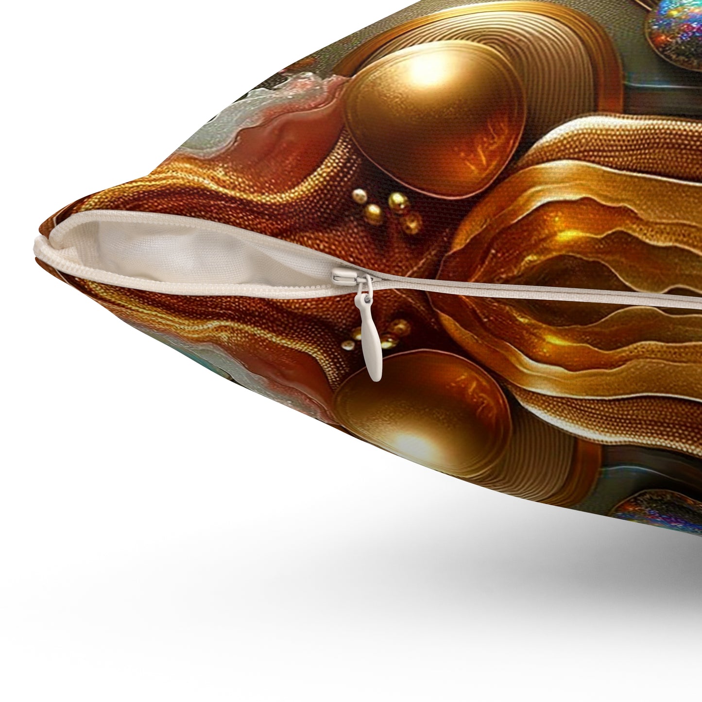 Spun Polyester Square Pillow - Love's Impact ©2024