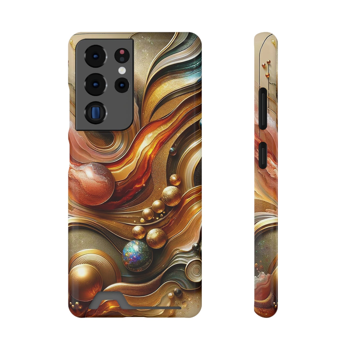 Phone Case with Card Holder - Love's Impact ©2024