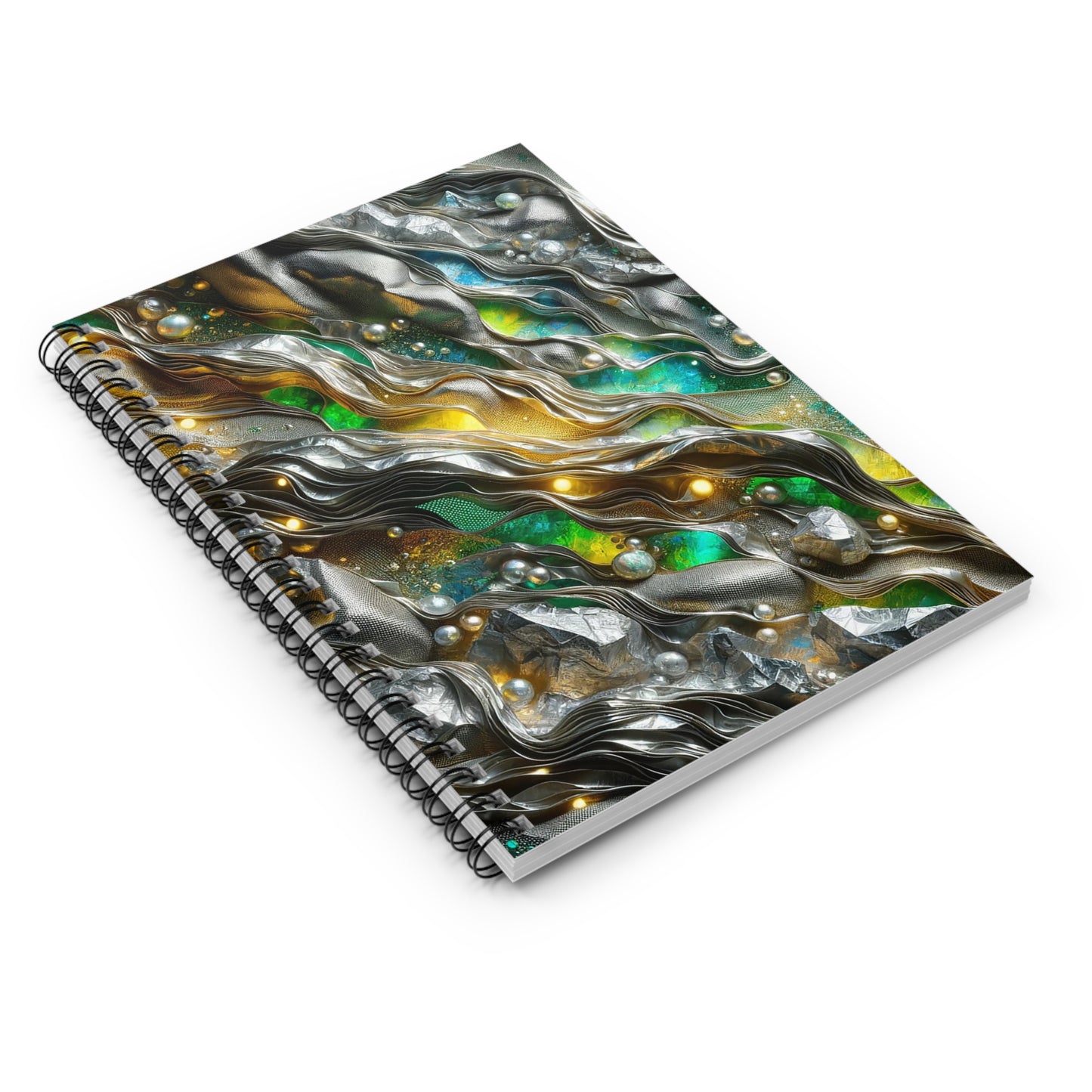 Spiral Notebook - Chromatic Ribbons ©2024