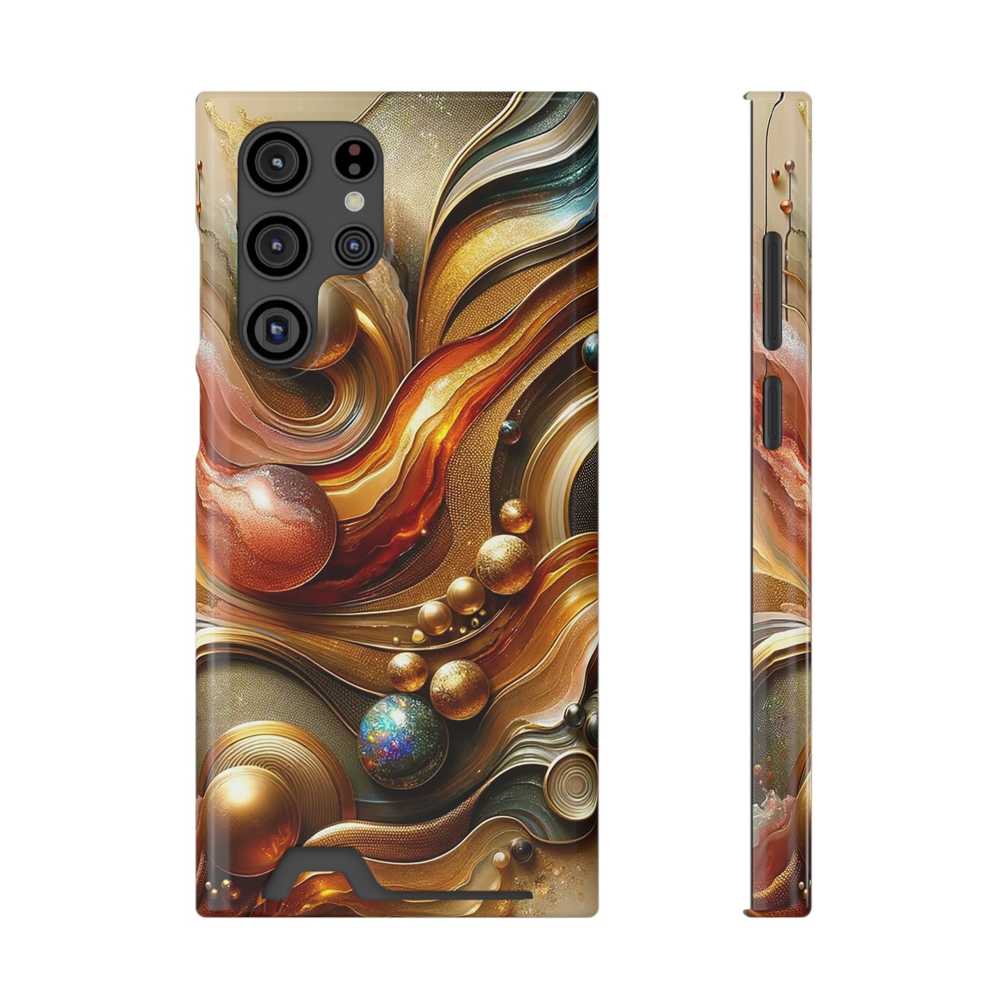 Phone Case with Card Holder - Love's Impact ©2024