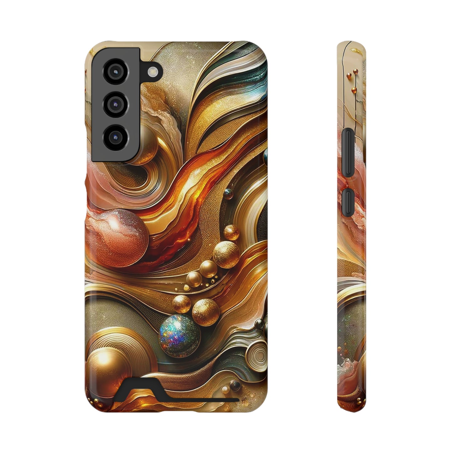 Phone Case with Card Holder - Love's Impact ©2024