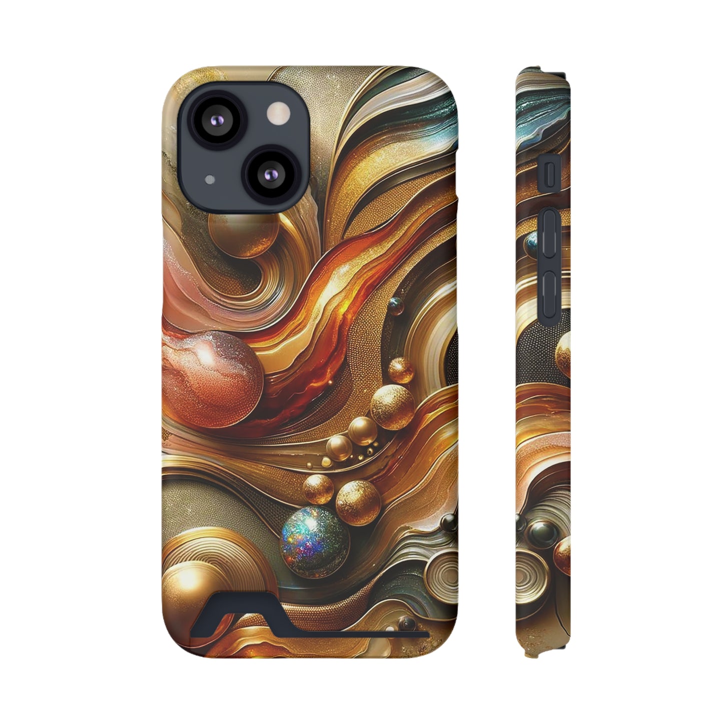Phone Case with Card Holder - Love's Impact ©2024