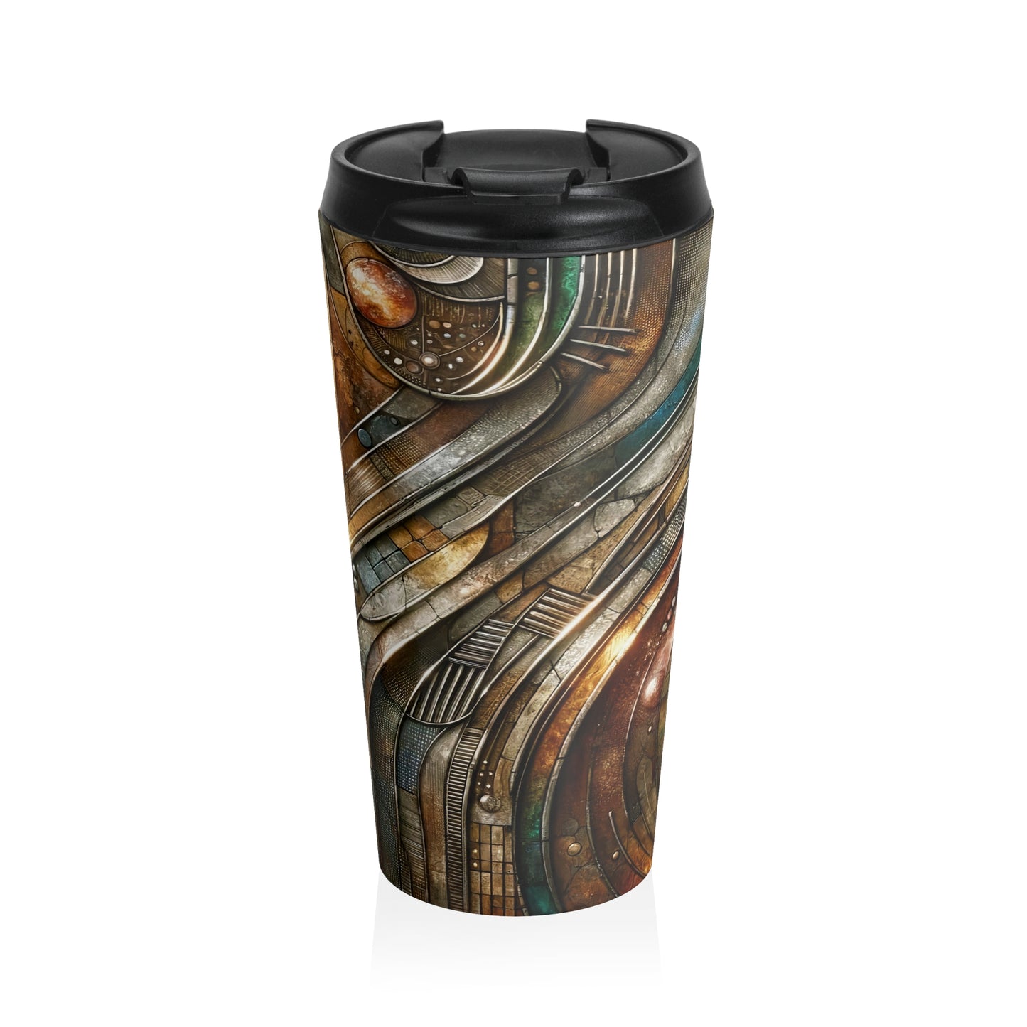 Stainless Steel Travel Mug - Chromatic Reverie 1 ©2024