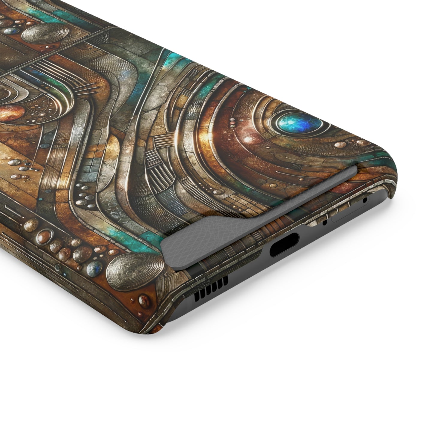 Phone Case with Card Holder - Chromatic Reverie 1 ©2024