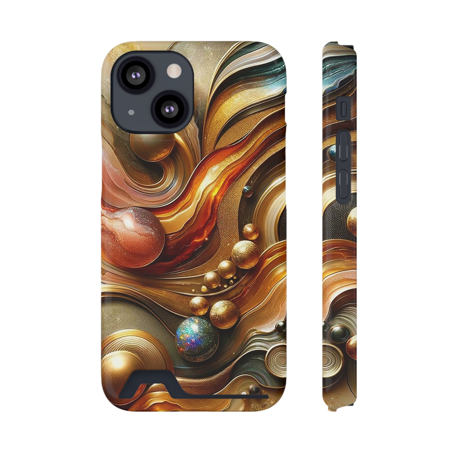 Phone Case with Card Holder - Love's Impact ©2024