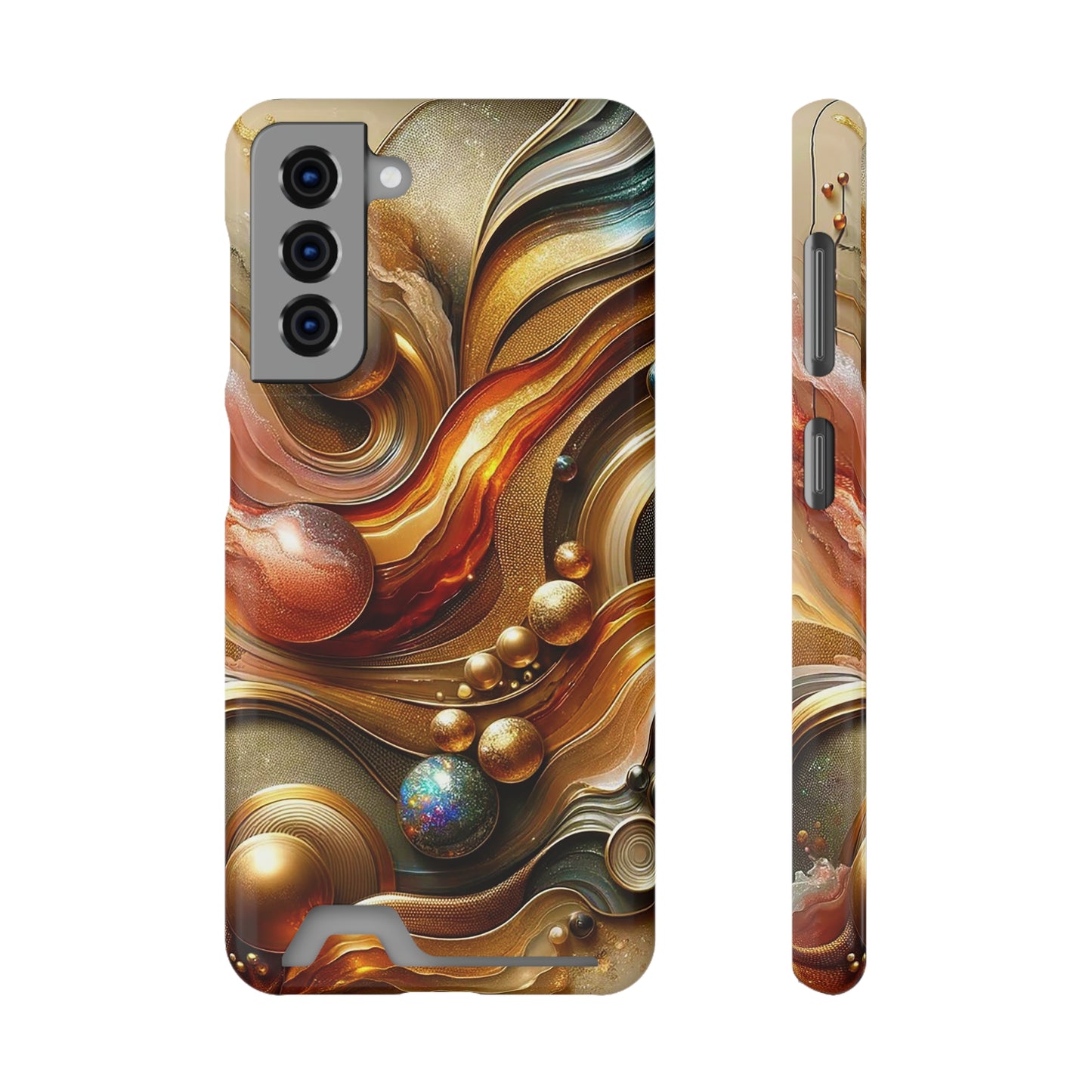 Phone Case with Card Holder - Love's Impact ©2024