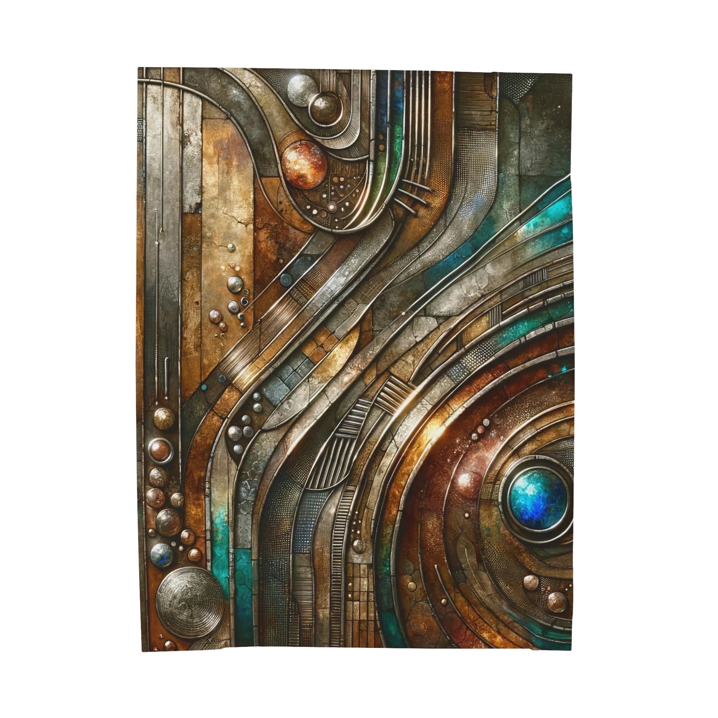 Velveteen Plush Blanket - Chromatic Reverie 1 ©2024