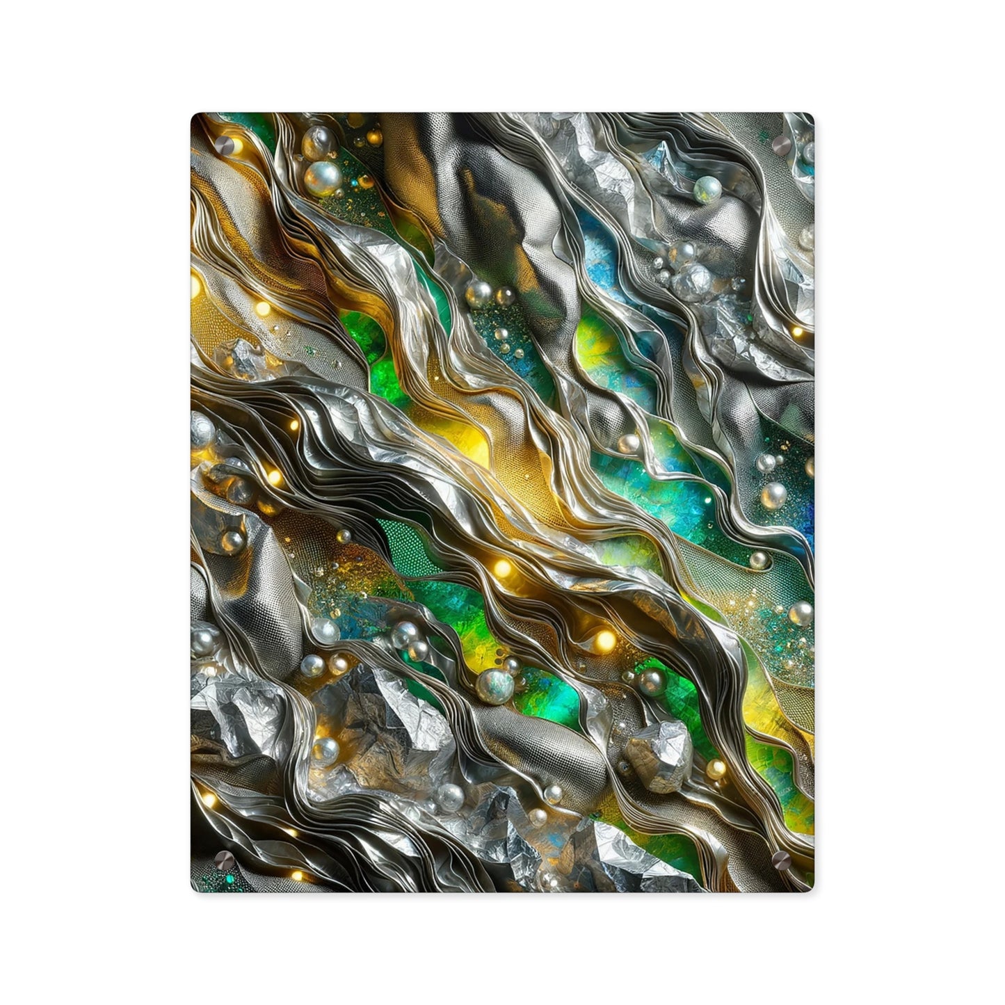 Acrylic Wall Art Panels - Chromatic Ribbons ©2024