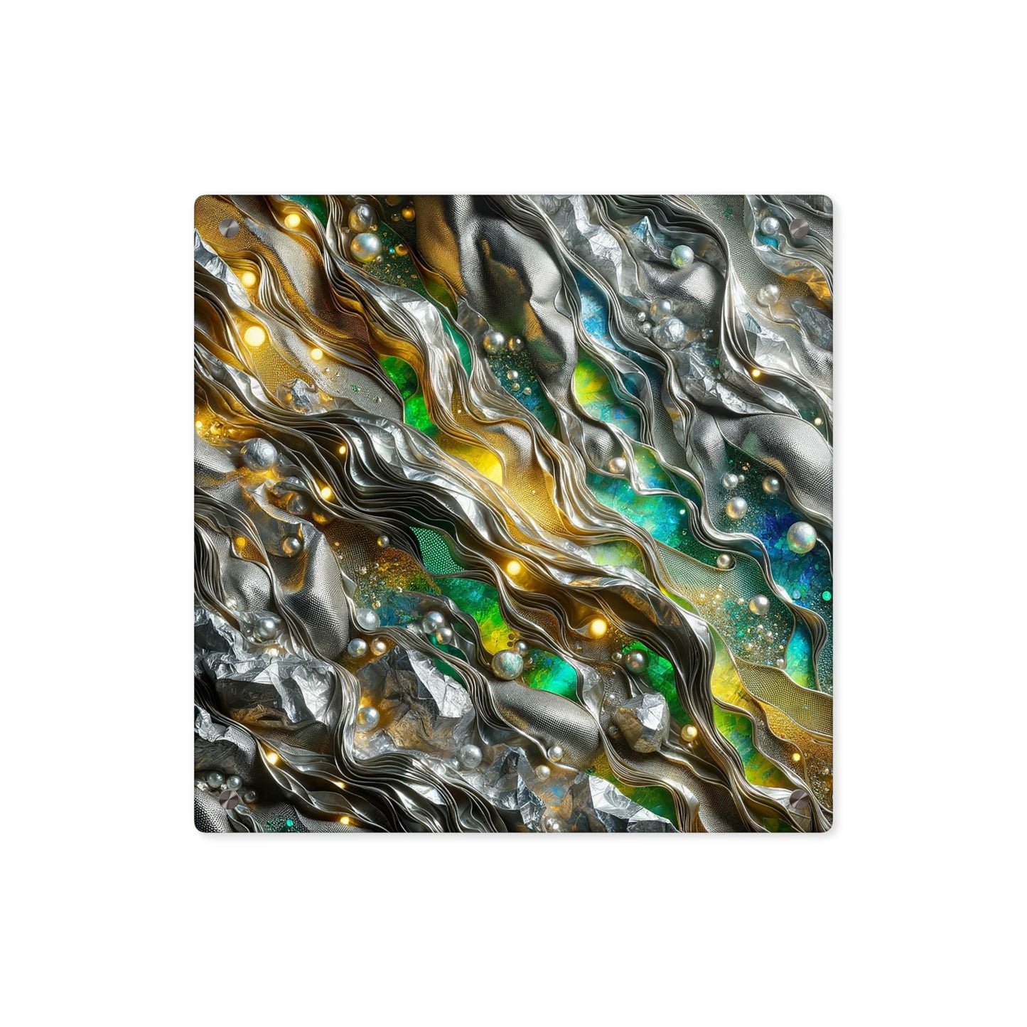 Acrylic Wall Art Panels - Chromatic Ribbons ©2024