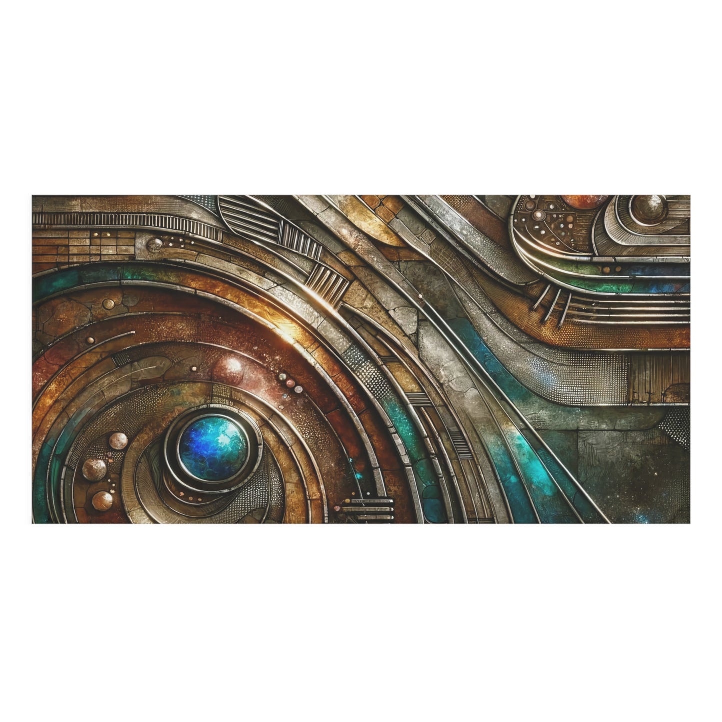 Mink-Cotton Towel - Chromatic Reverie 1 ©2024