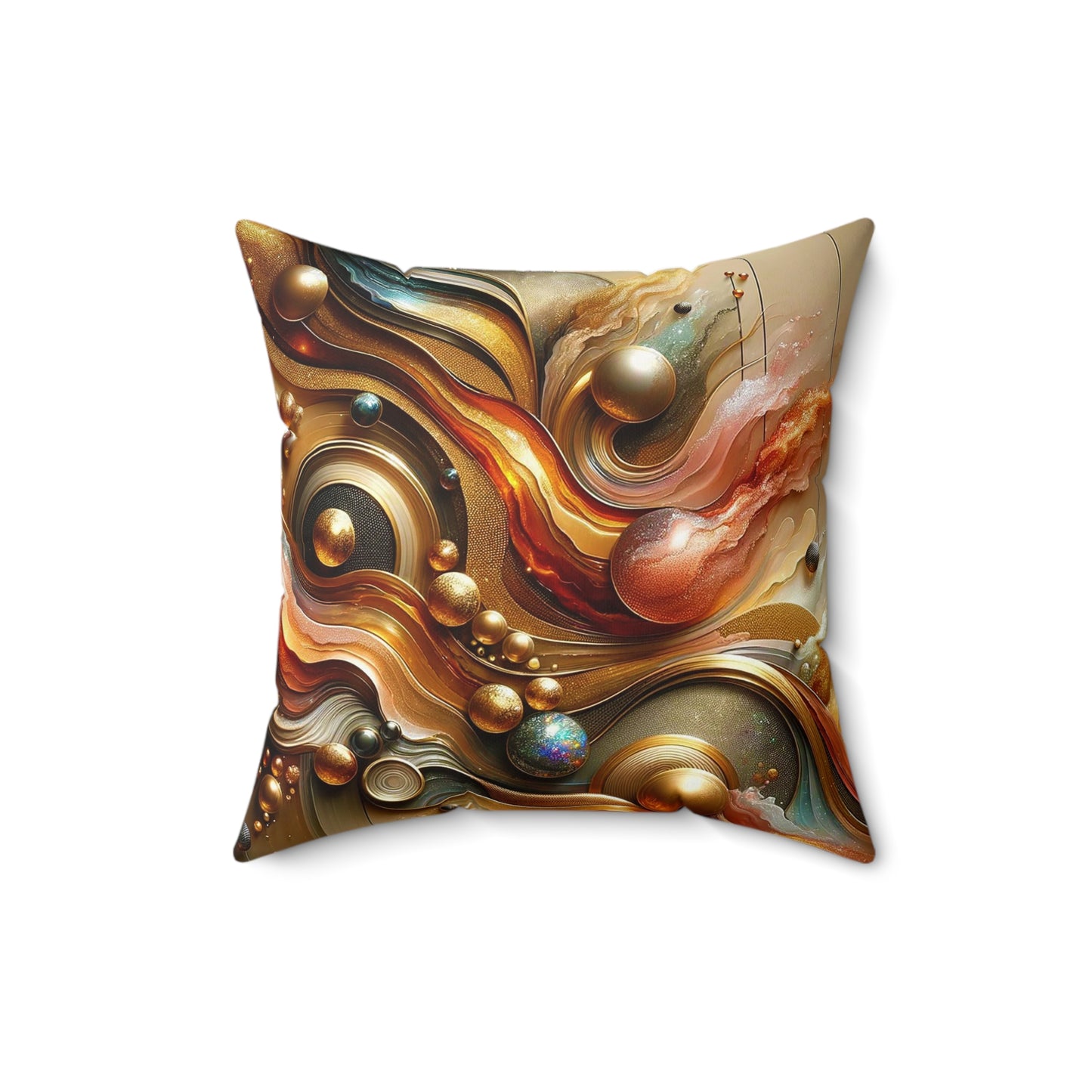 Spun Polyester Square Pillow - Love's Impact ©2024