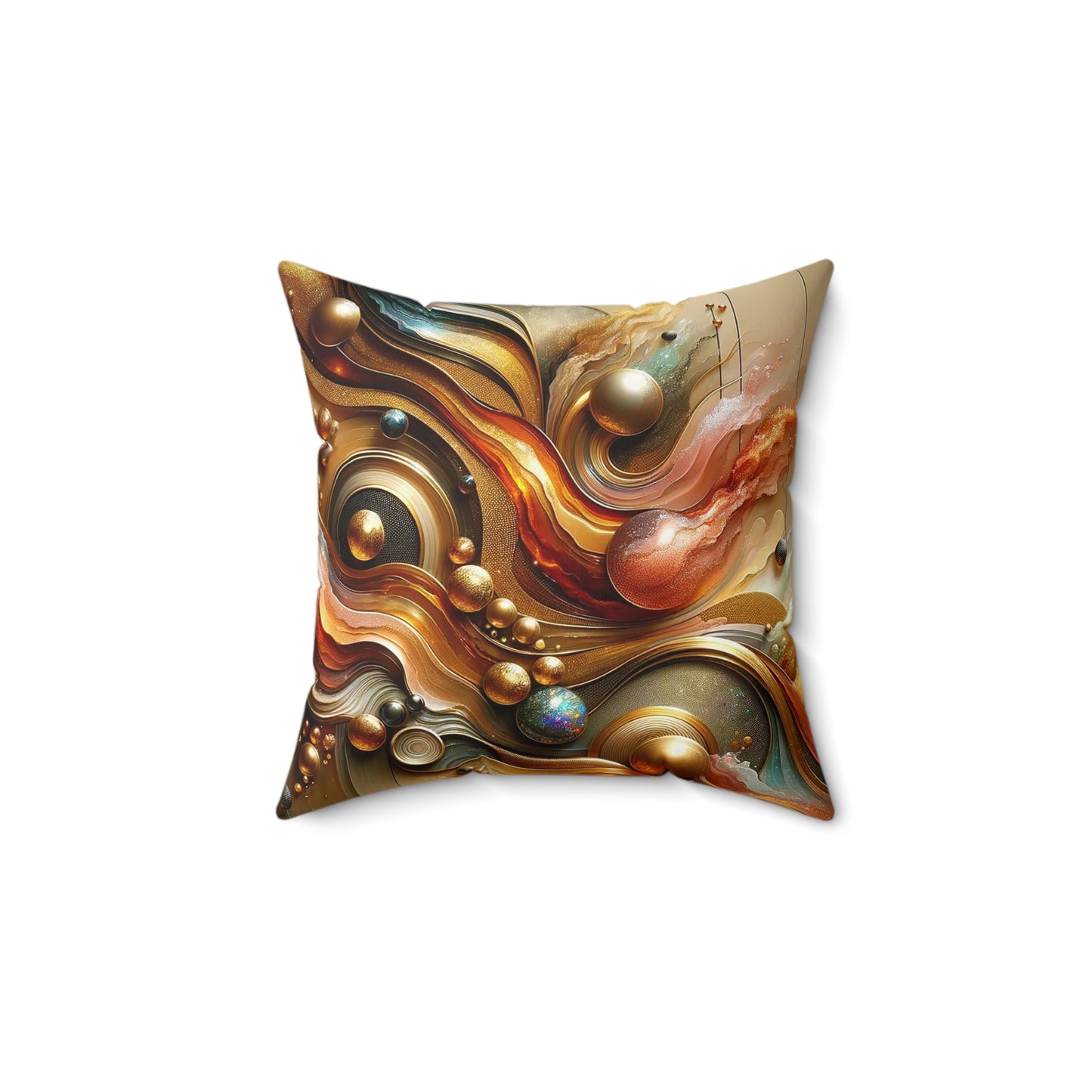 Spun Polyester Square Pillow - Love's Impact ©2024