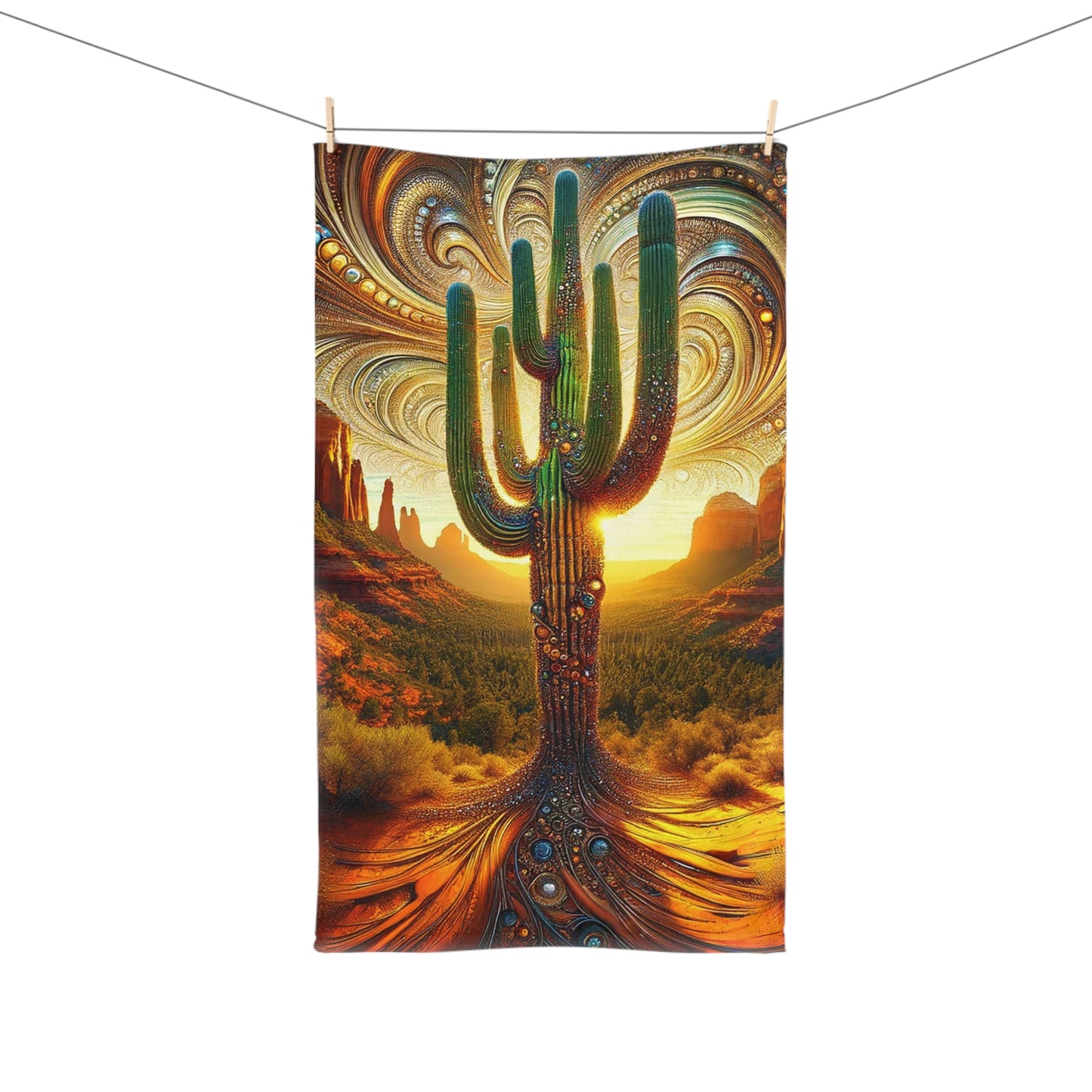 Hand Towel - Peyote ©2024