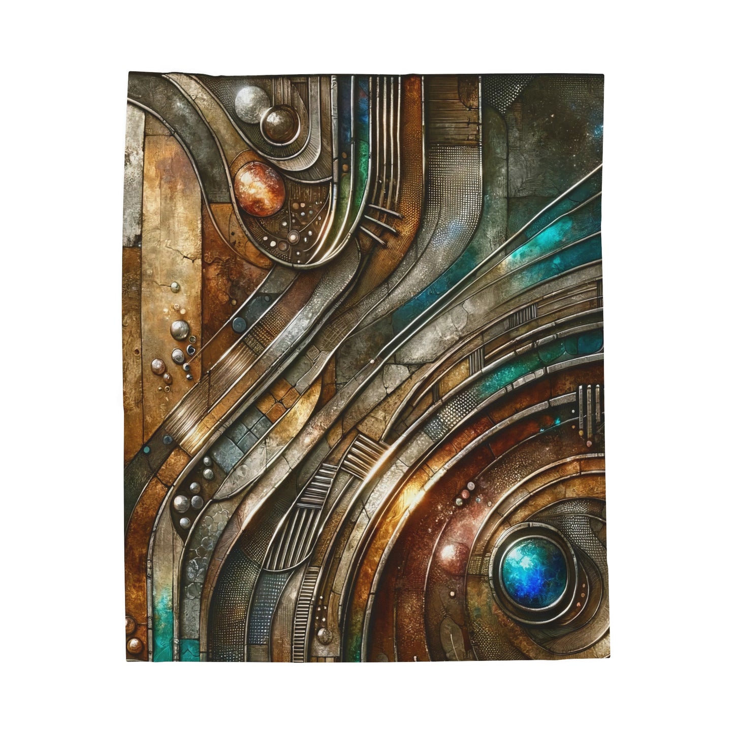 Velveteen Plush Blanket - Chromatic Reverie 1 ©2024
