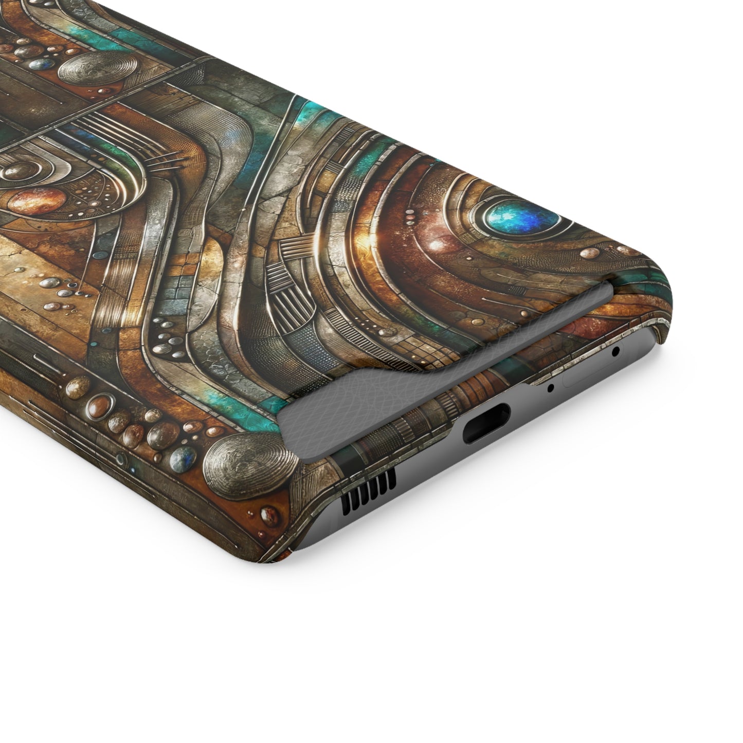 Phone Case with Card Holder - Chromatic Reverie 1 ©2024