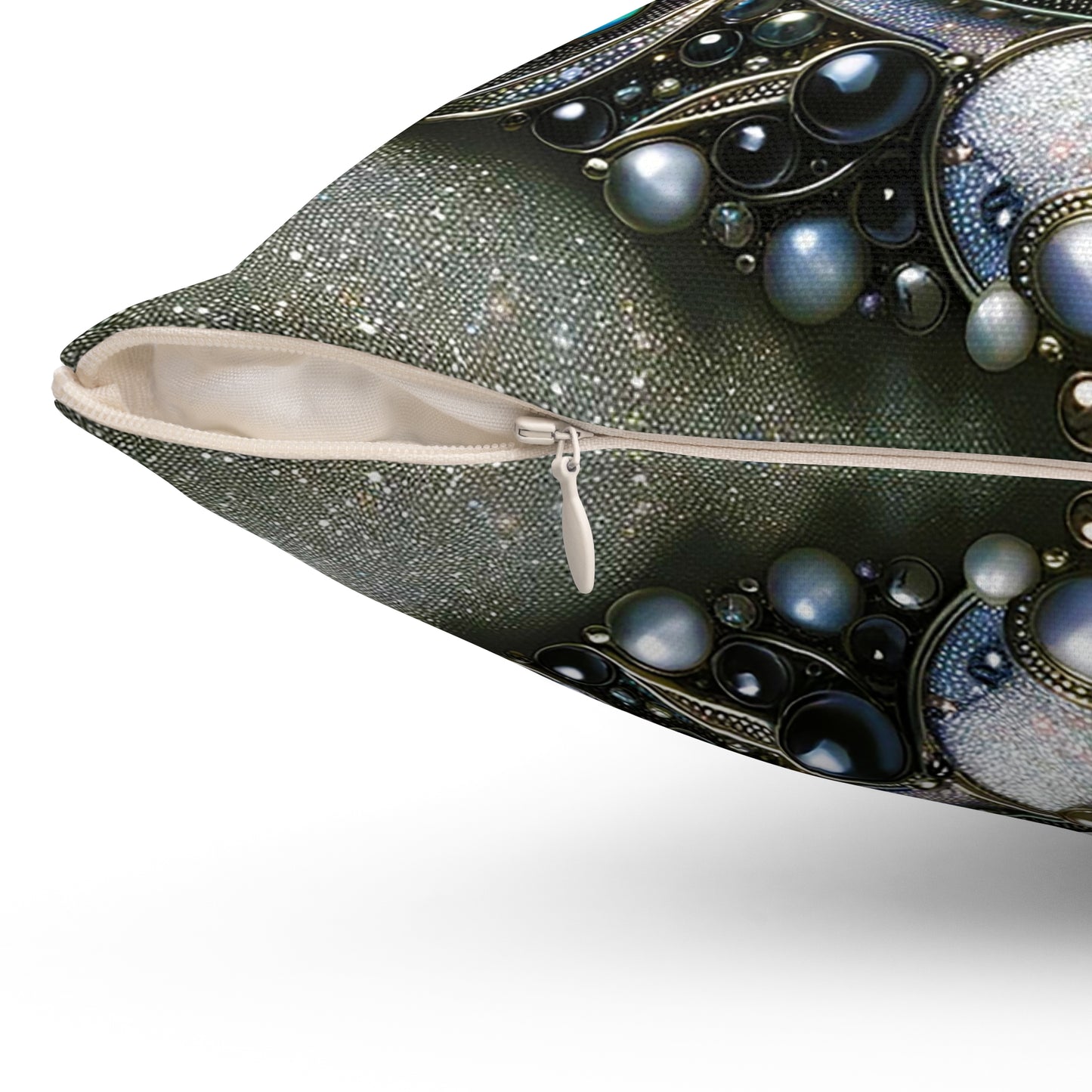 Spun Polyester Square Pillow - Sophisticated Power ©2024