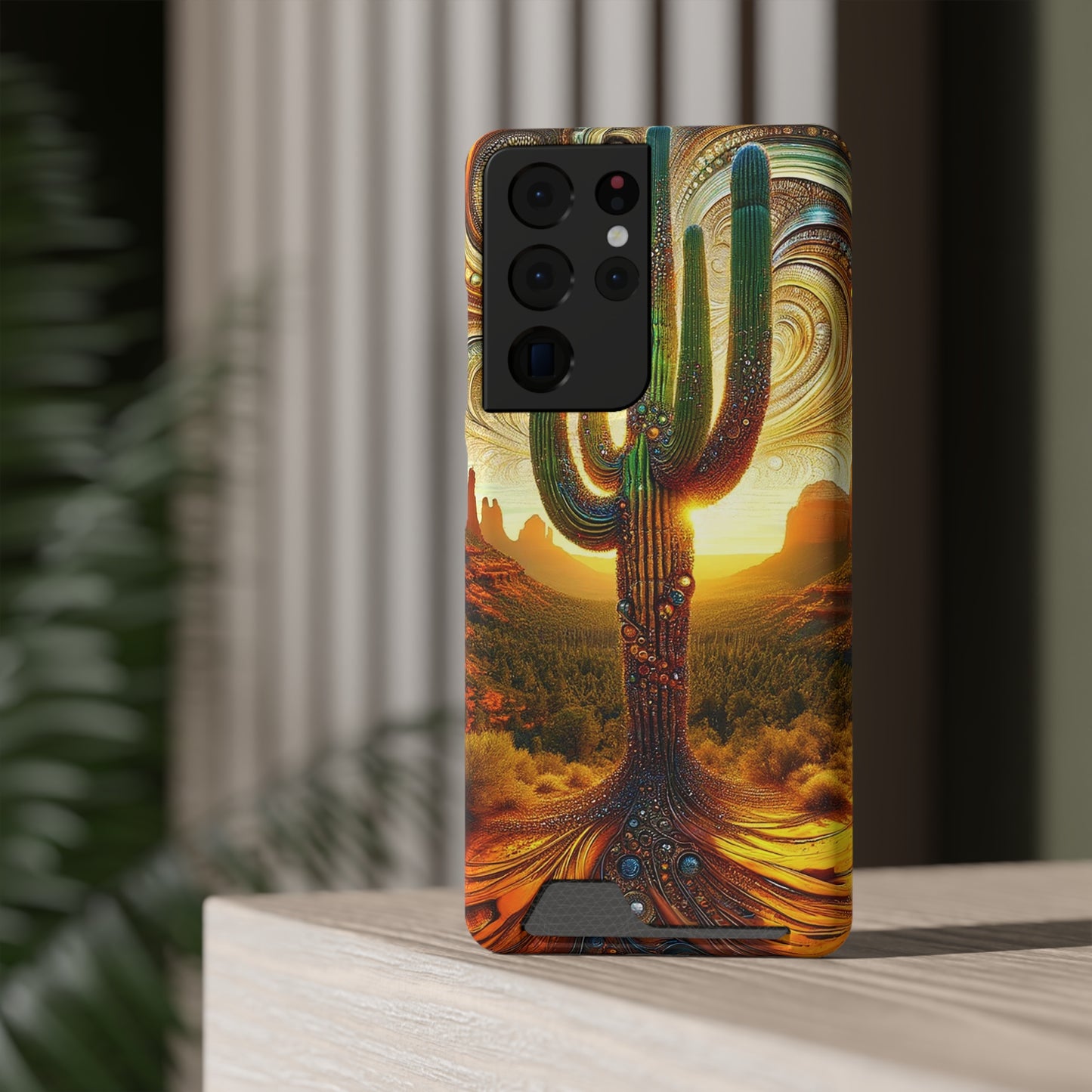 Phone Case with Card Holder - Peyote ©2024