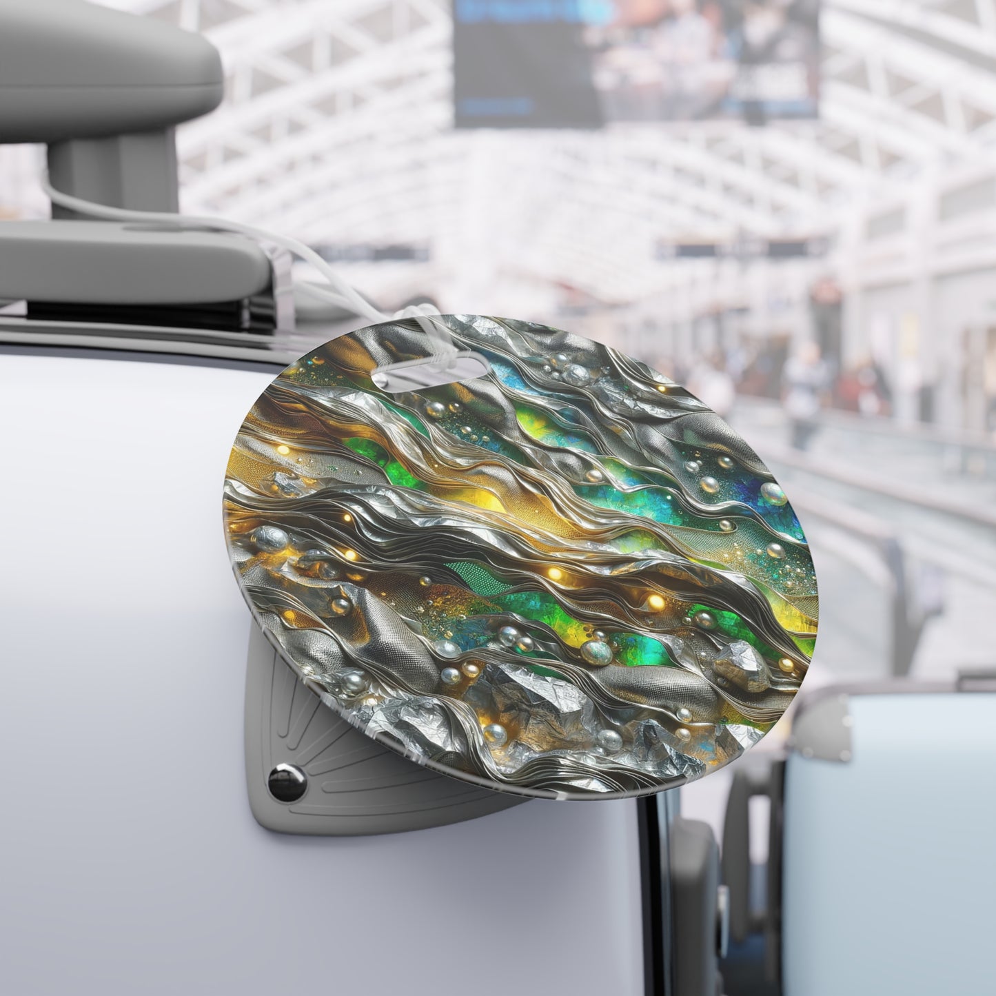 Luggage Tags - Chromatic Ribbons ©2024