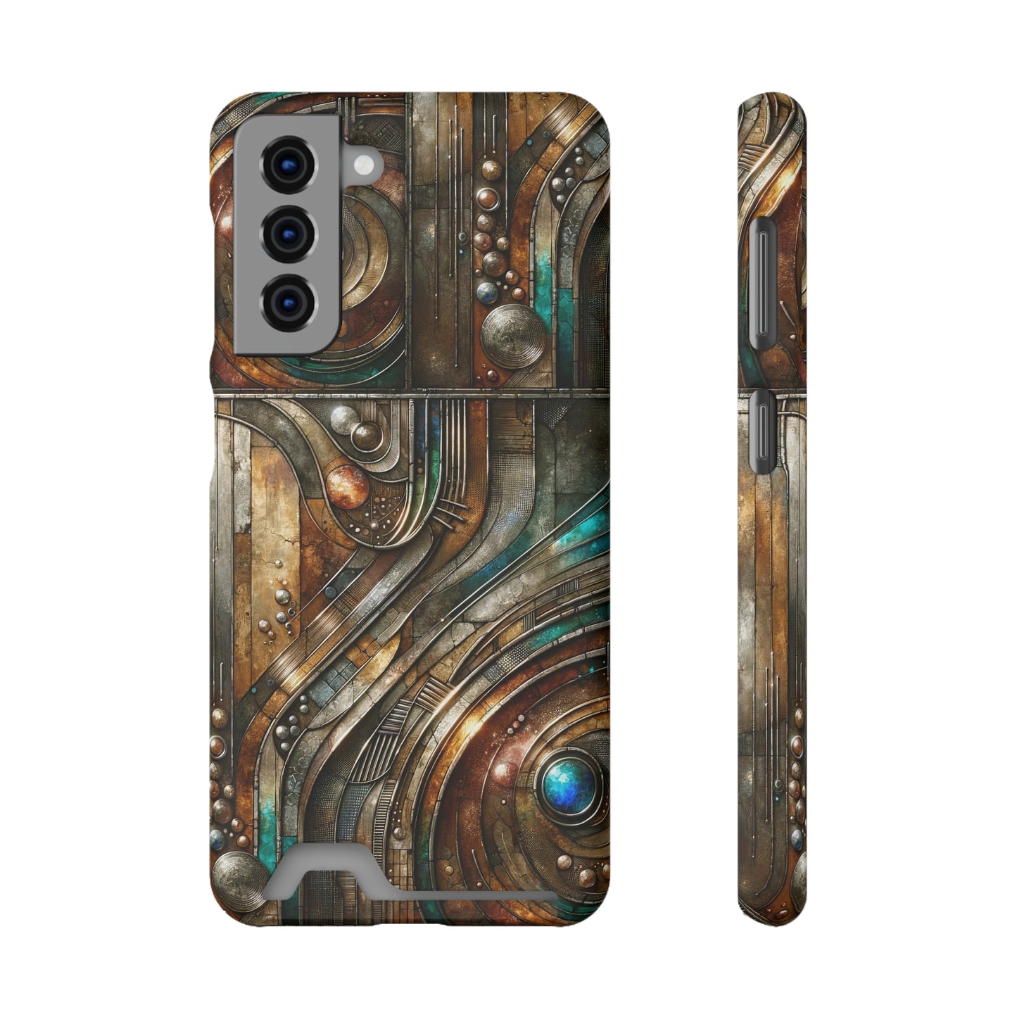 Phone Case with Card Holder - Chromatic Reverie 1 ©2024