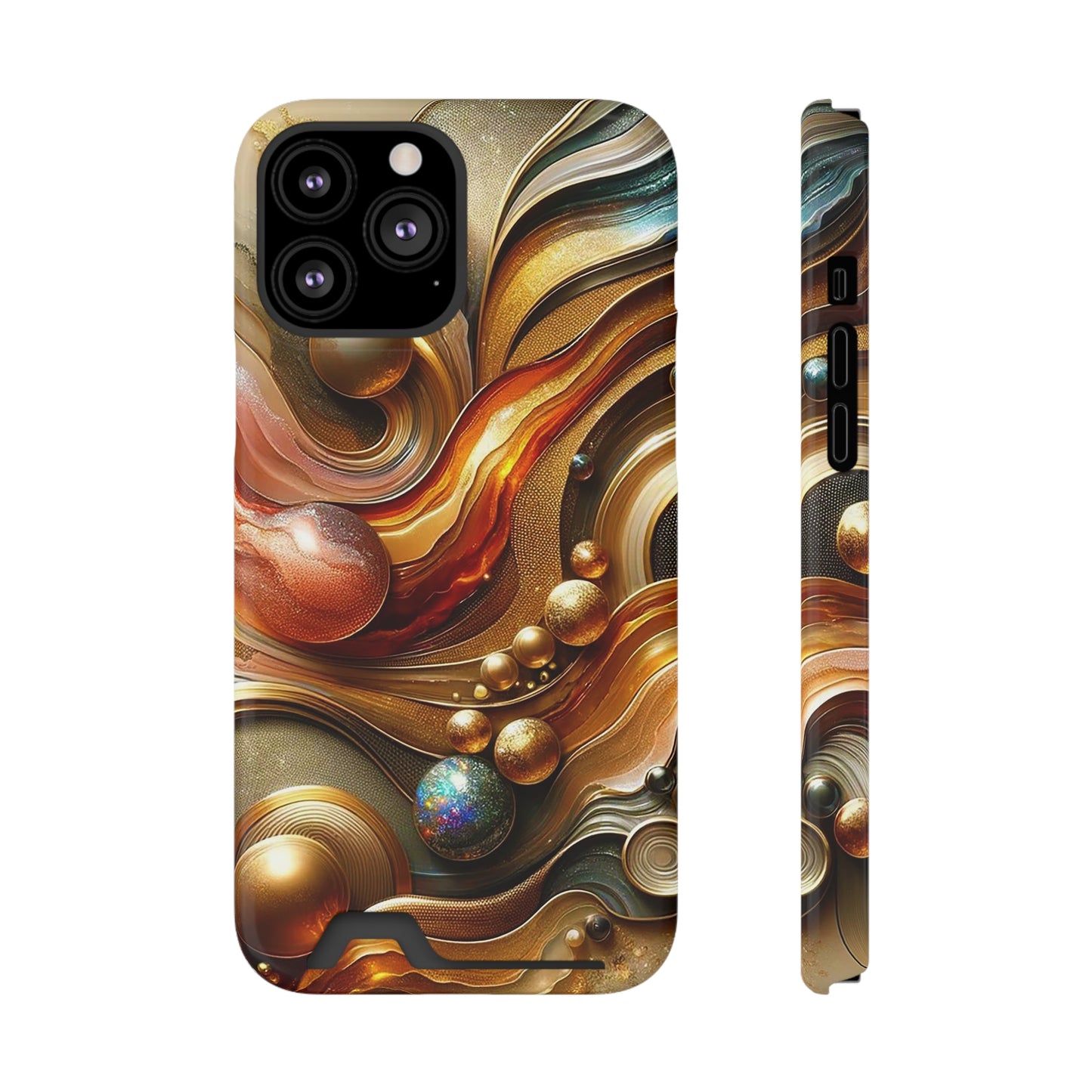 Phone Case with Card Holder - Love's Impact ©2024