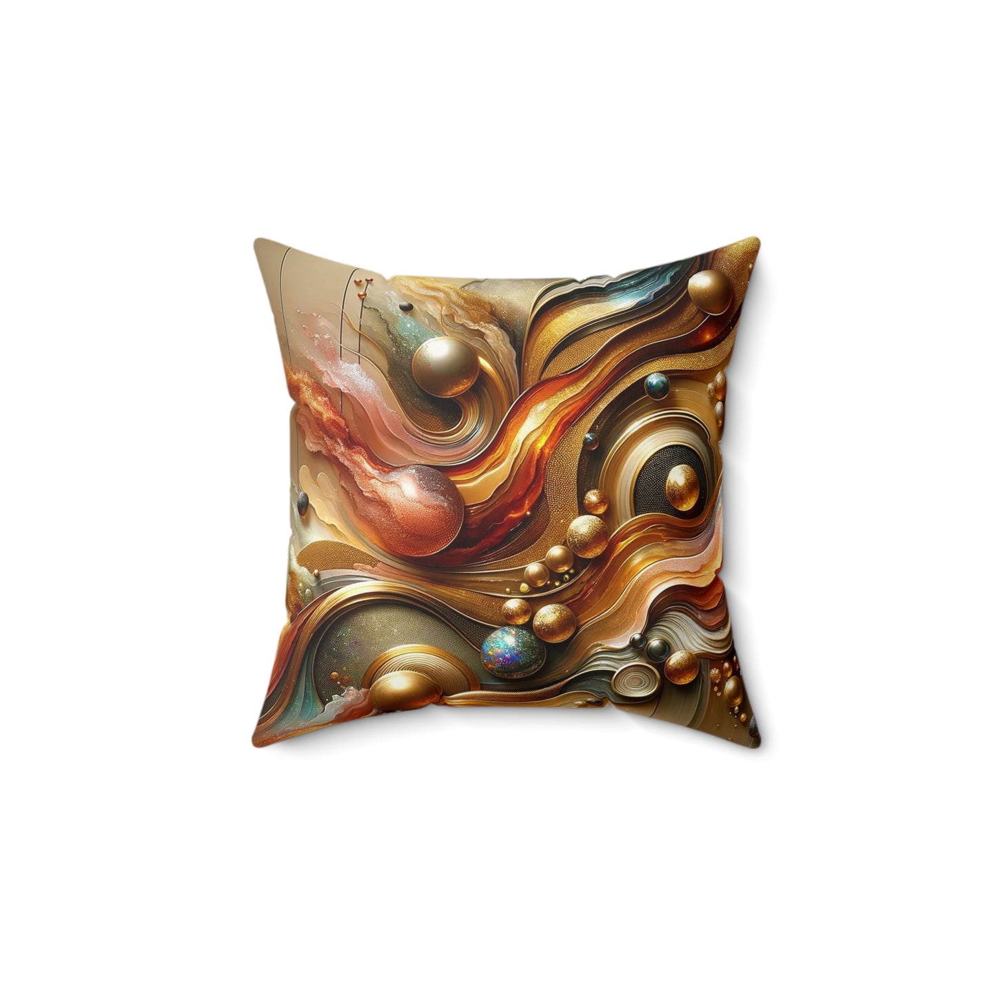Spun Polyester Square Pillow - Love's Impact ©2024