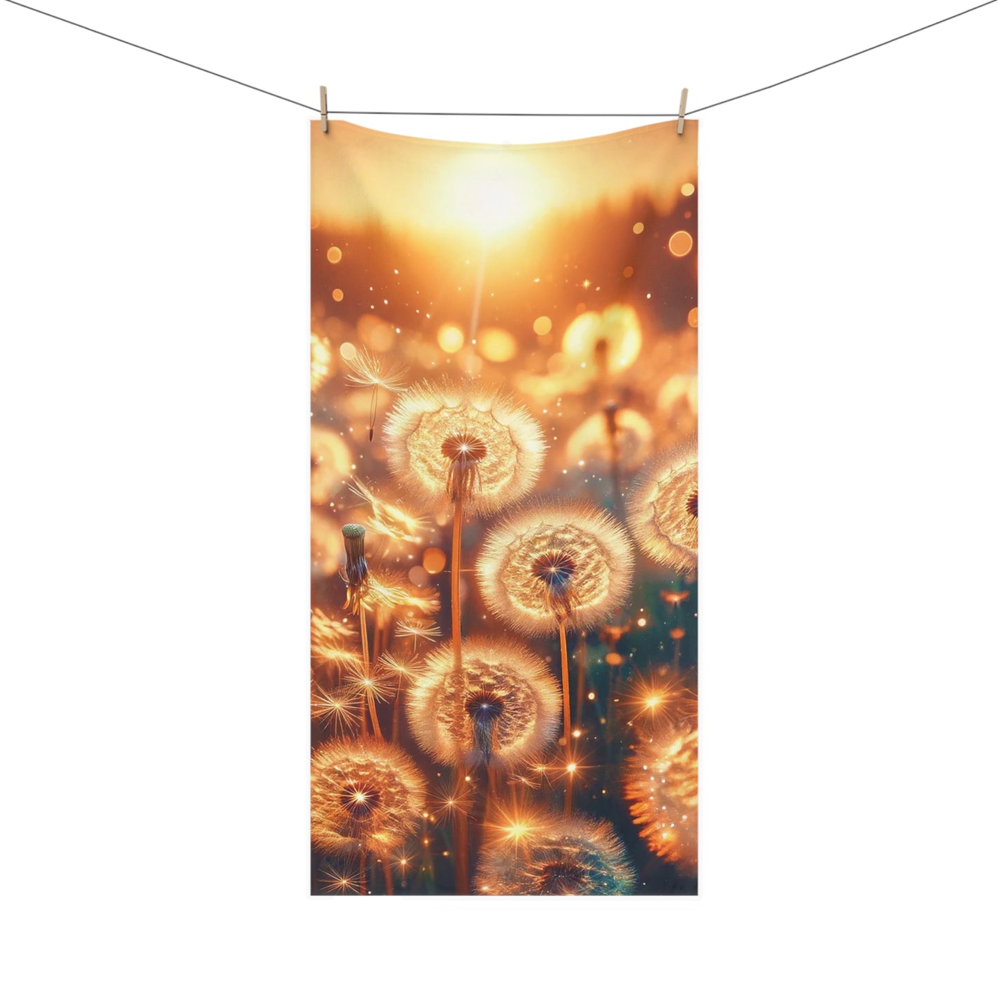 Mink-Cotton Towel - Dandelions ©2024