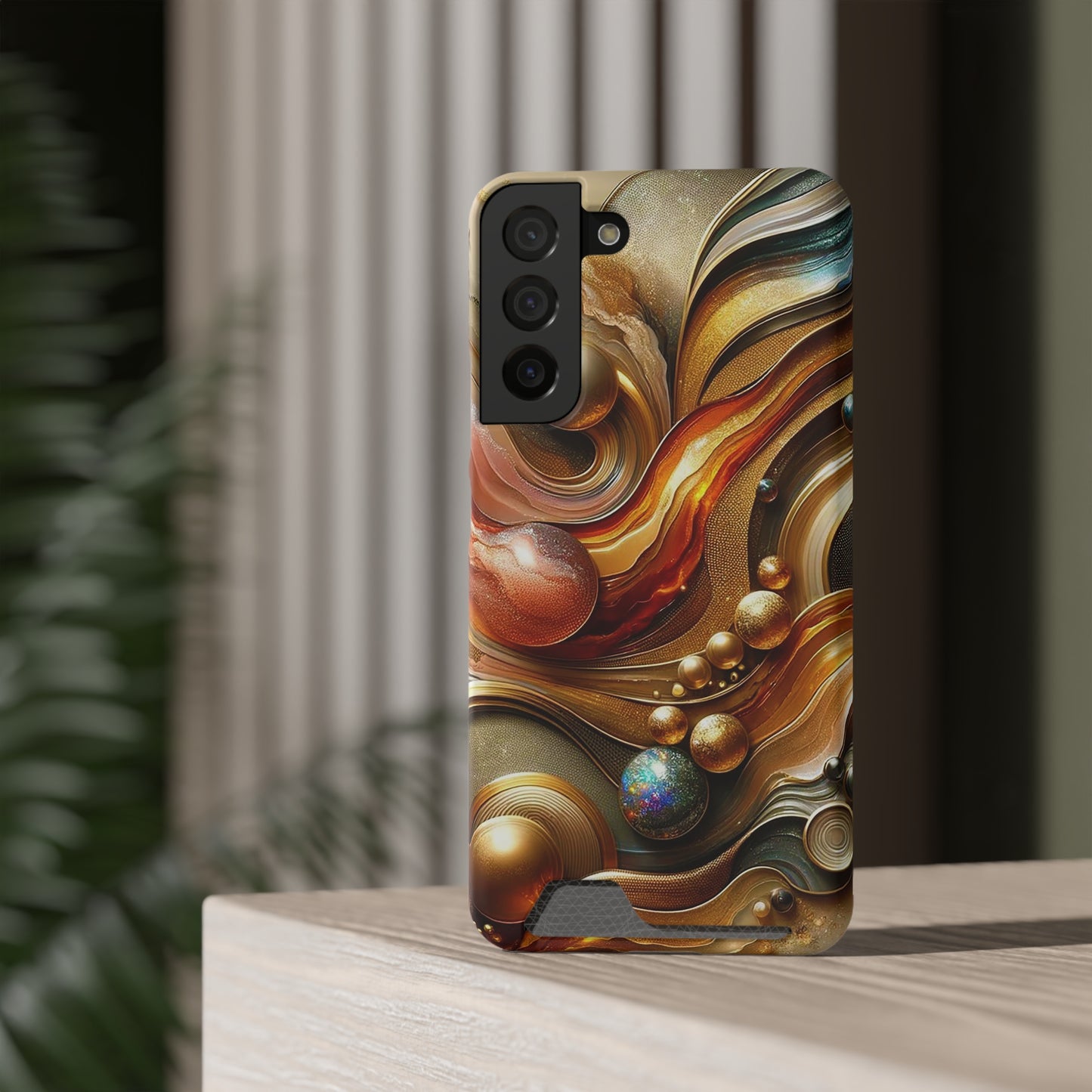 Phone Case with Card Holder - Love's Impact ©2024