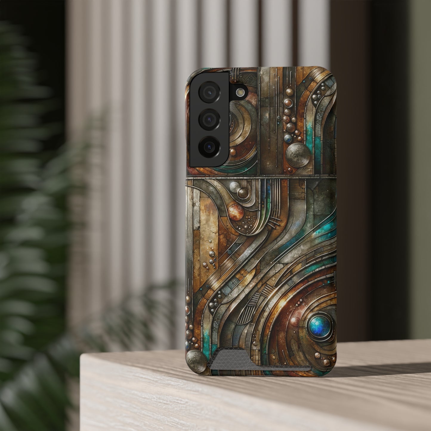Phone Case with Card Holder - Chromatic Reverie 1 ©2024