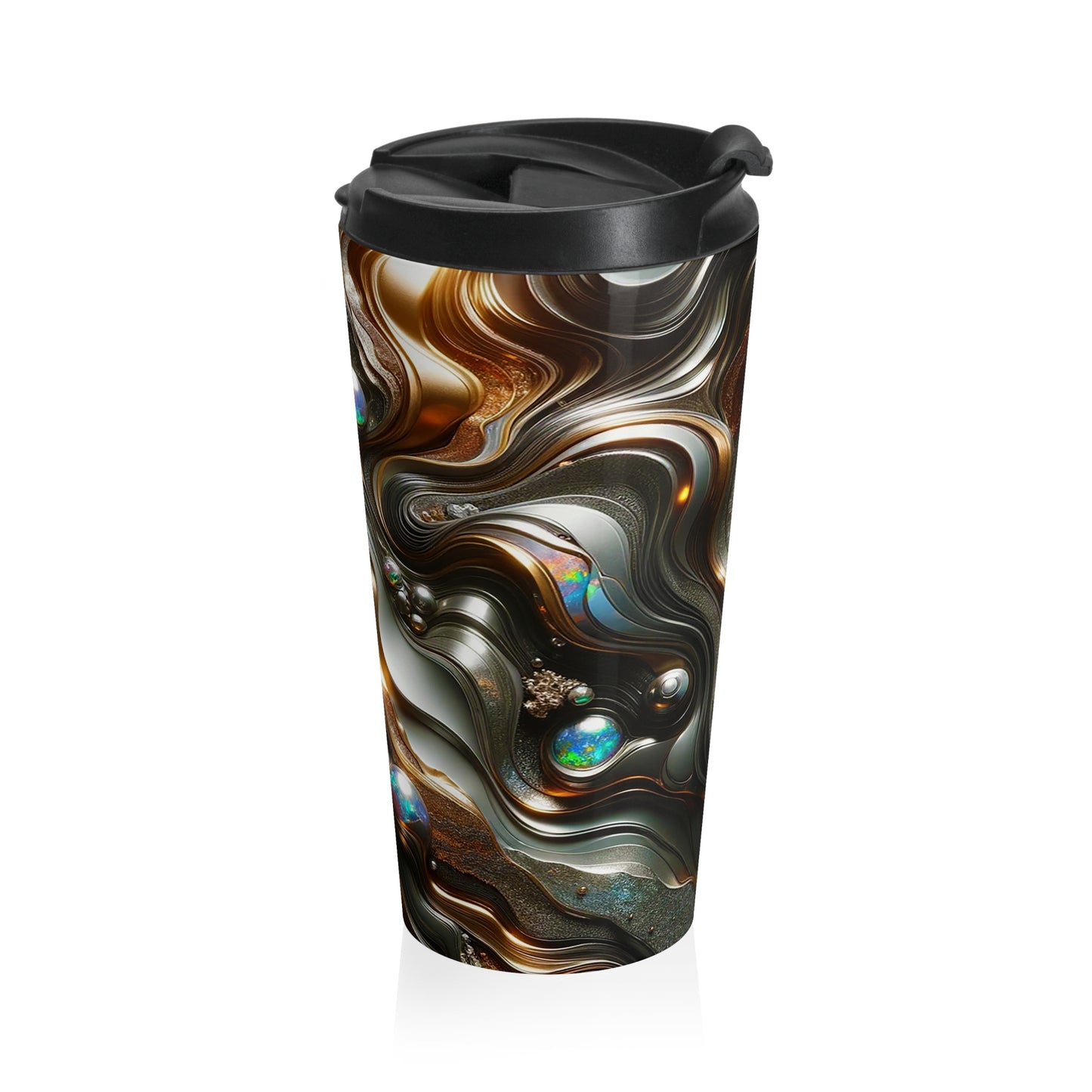 Stainless Steel Travel Mug - Fused Opulence ©2024