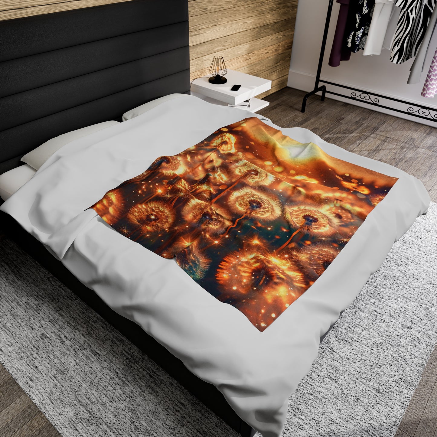 Velveteen Plush Blanket - Dandelions ©2024