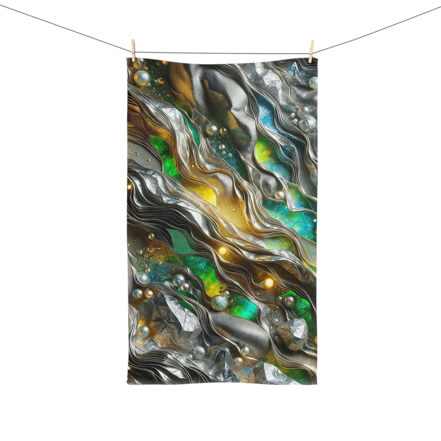 Hand Towel - Chromatic Ribbons ©2024